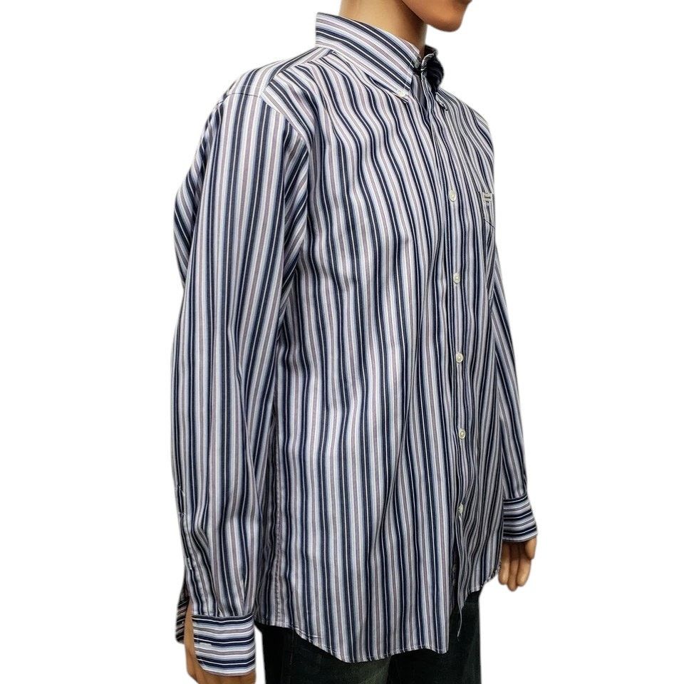Faconnable Faconnable Shirt Classic Fit Striped Long Sleeve Button Down Size US L / EU 52-54 / 3 - 5 Thumbnail
