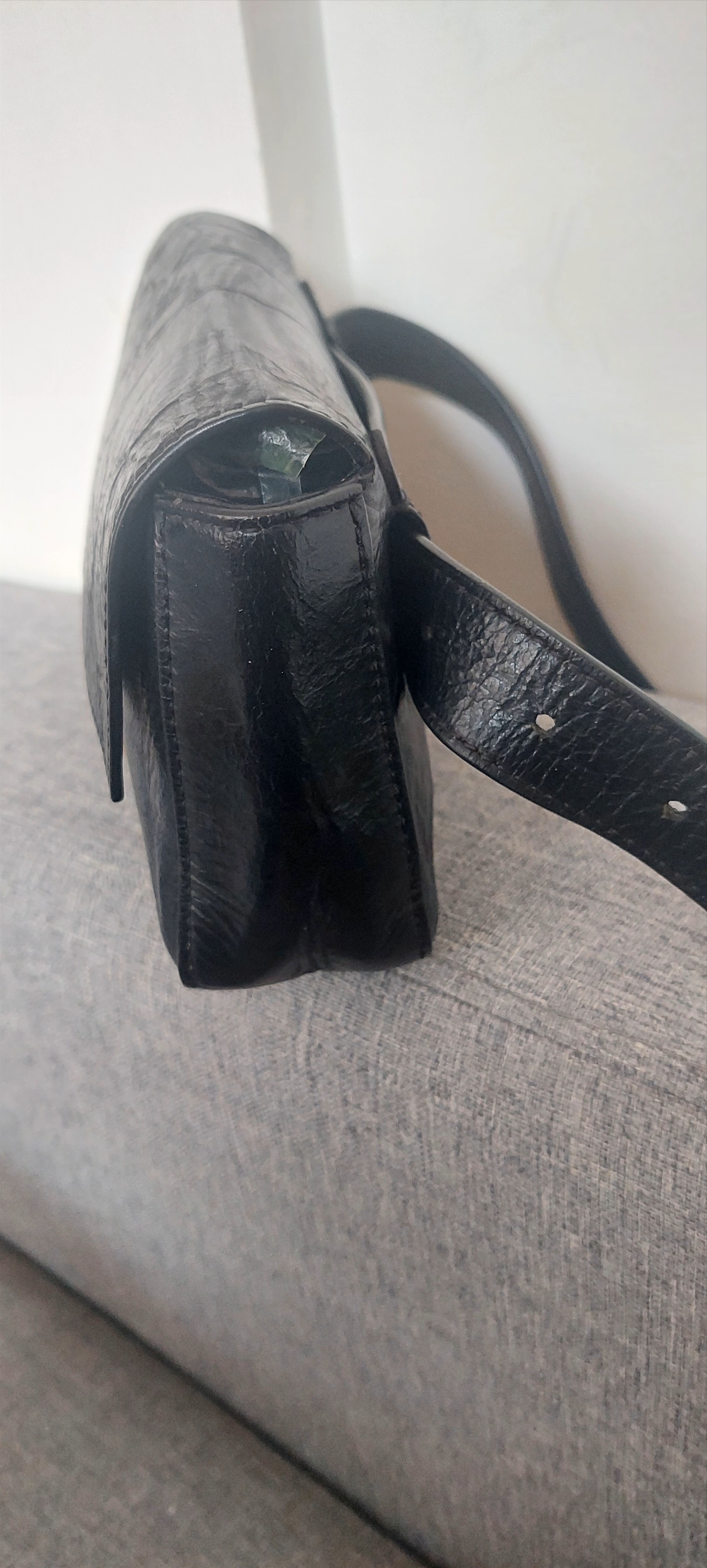 Fendi Fendi Baguette Black Leather Bag Belt Size ONE SIZE - 2 Thumbnail