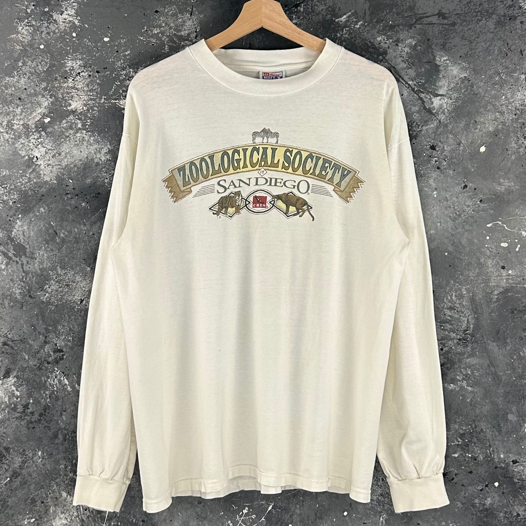 Vintage Vintage Zoo nature longsleeve shirt Size US L / EU 52-54 / 3 - 1 Thumbnail