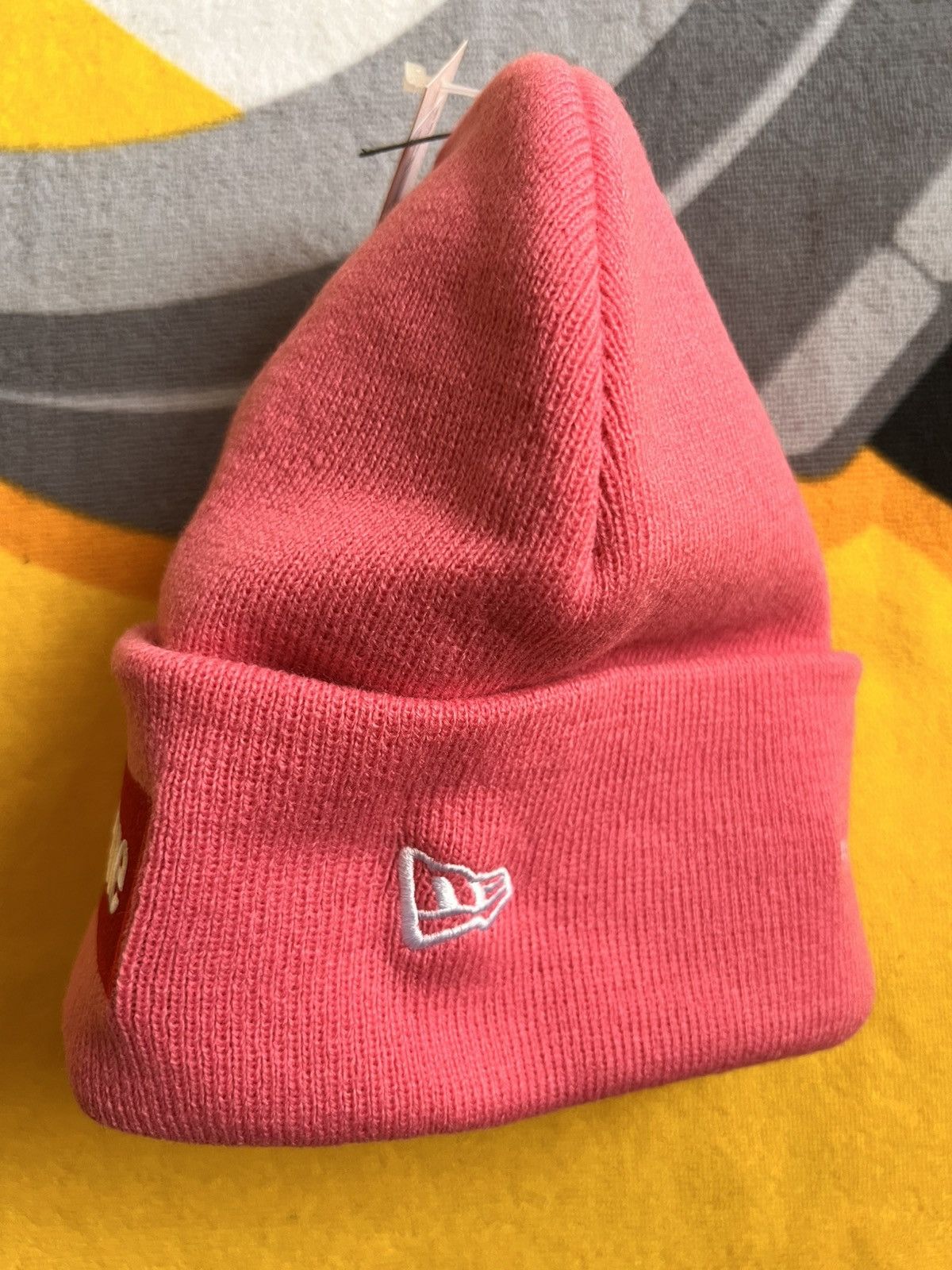 Supreme Supreme® / New Era Box Logo Beanie – Magenta (FW25) pink red Size ONE SIZE - 9 Thumbnail