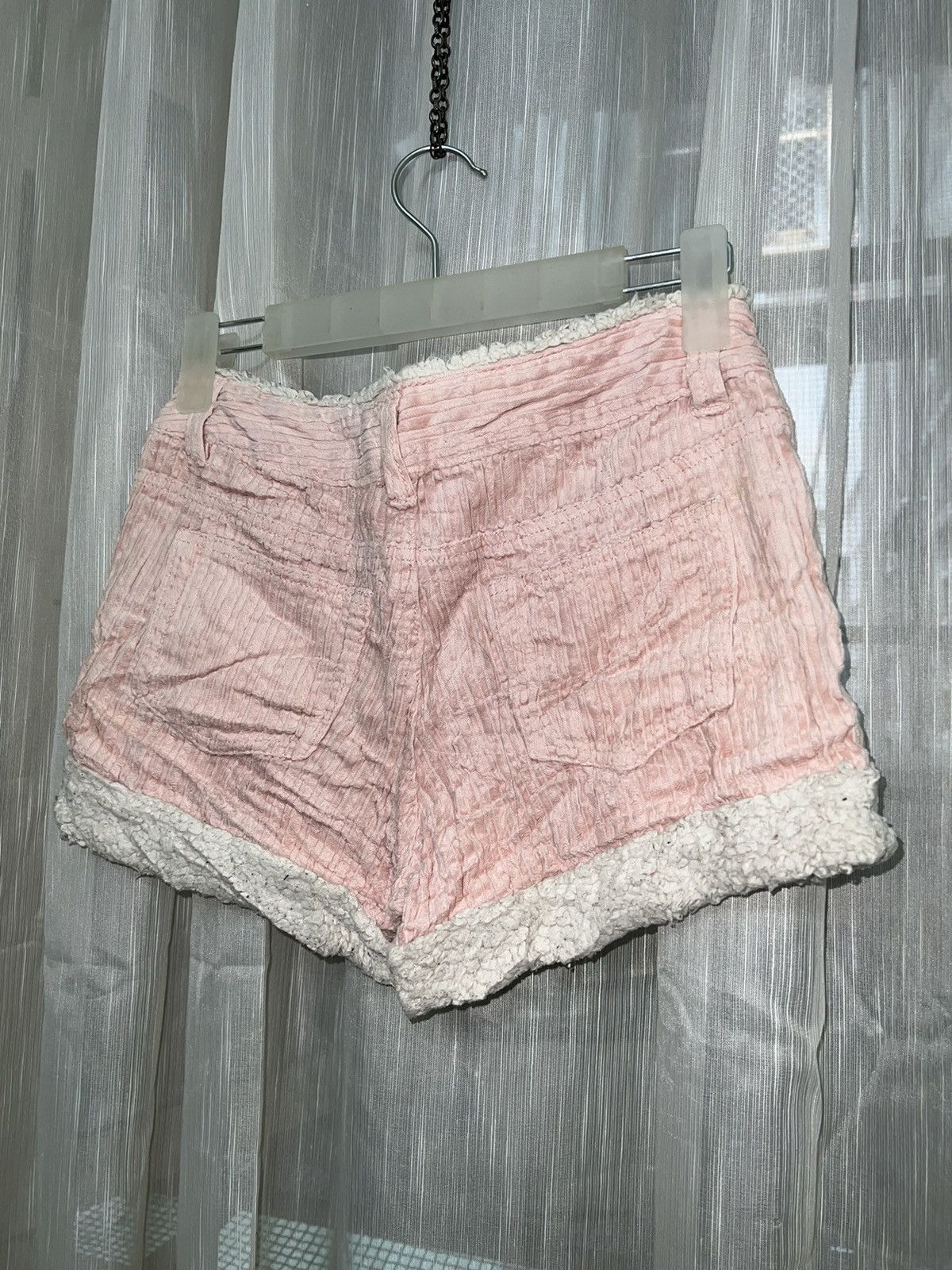 Japanese Brand Gal/Y2k COLZA fur short 🎀💗 Size 27" / US 4 / IT 40 - 8 Thumbnail