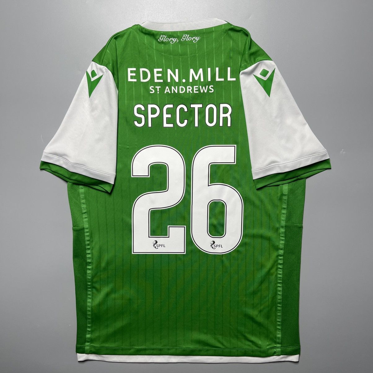 Macron HIBERNIAN MACRON 2019/2020 FOOTBALL HOME JERSEY #26 SPECTOR Size US XL / EU 56 / 4 - 1 Thumbnail