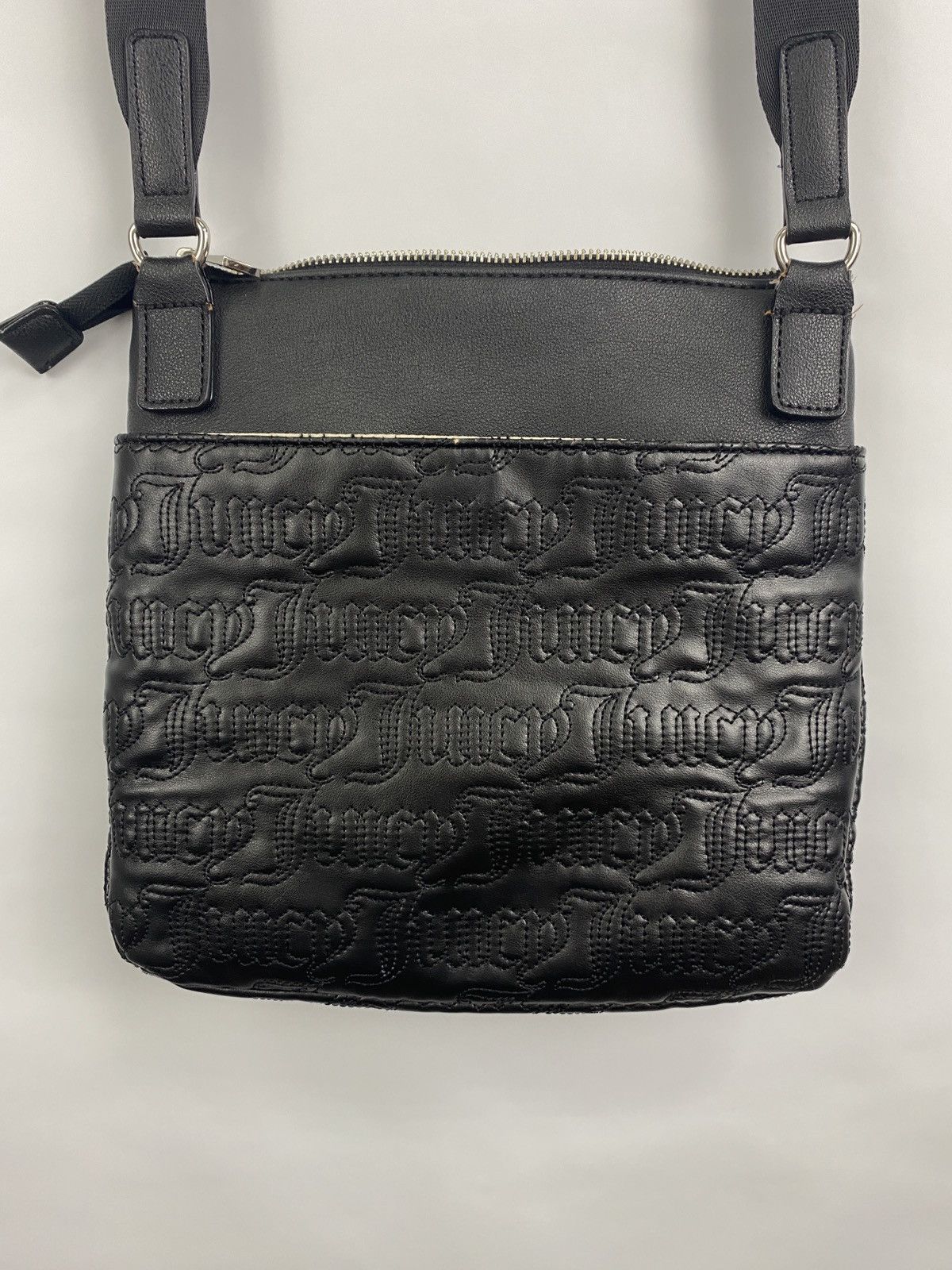 Juicy Couture Jeans Y2K Juice Couture Leather Bag Los Angeles Rare Retro Hupe Size ONE SIZE - 9 Thumbnail