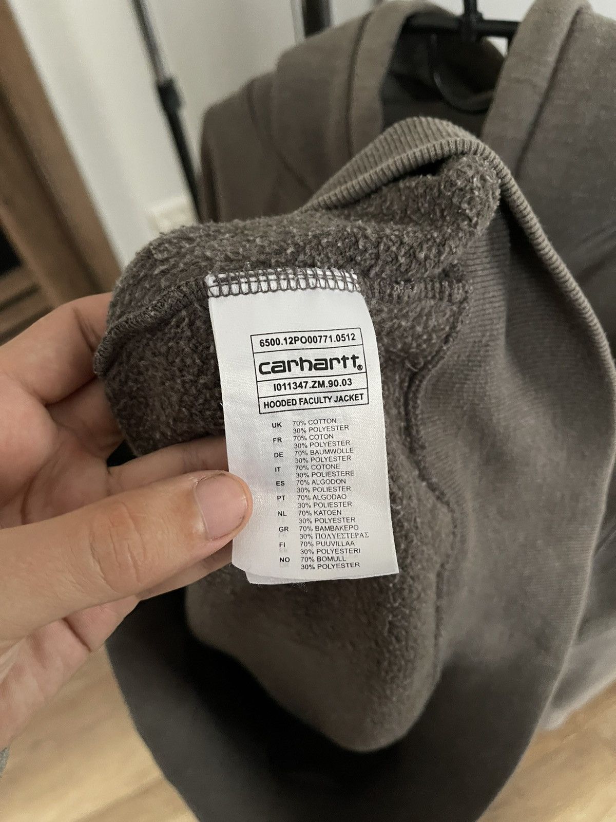Carhartt Carhartt Faculty Hooded Zip Jacket Vintage Faded Size US L / EU 52-54 / 3 - 13 Thumbnail