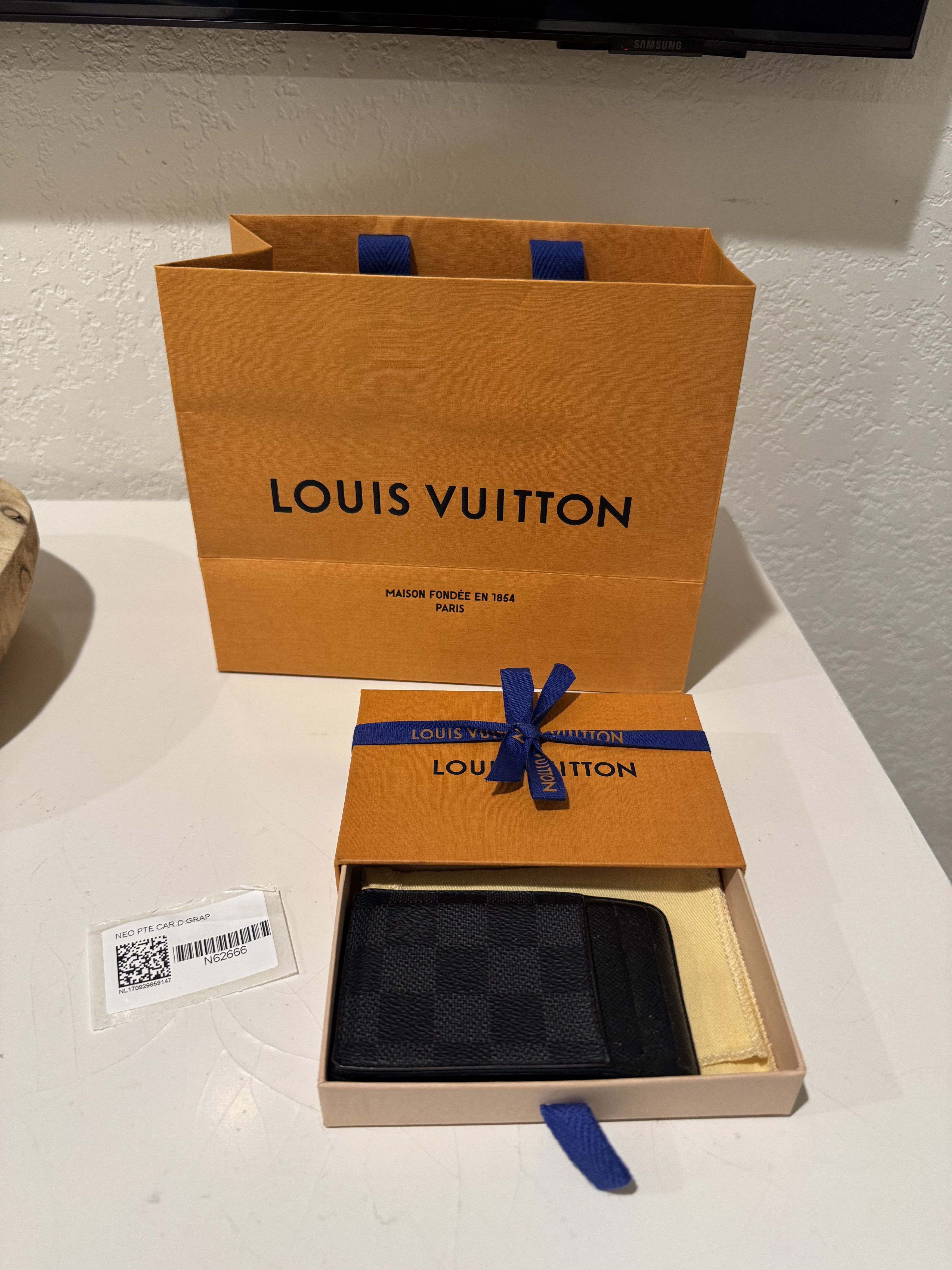 Louis Vuitton Neo Damier Graphite Card Holder Size ONE SIZE - 3 Thumbnail