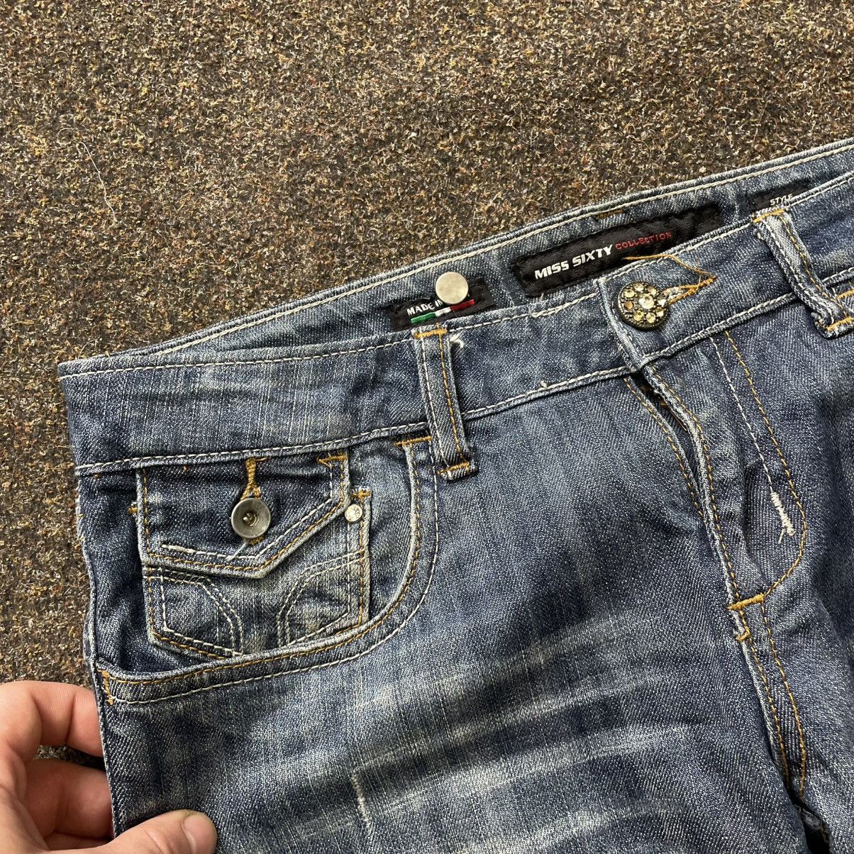 Vintage Vintage 90s Miss Sixty Distressed Faded Y2K Skate Jeans 28 Size 28" / US 6 / IT 42 - 5 Thumbnail