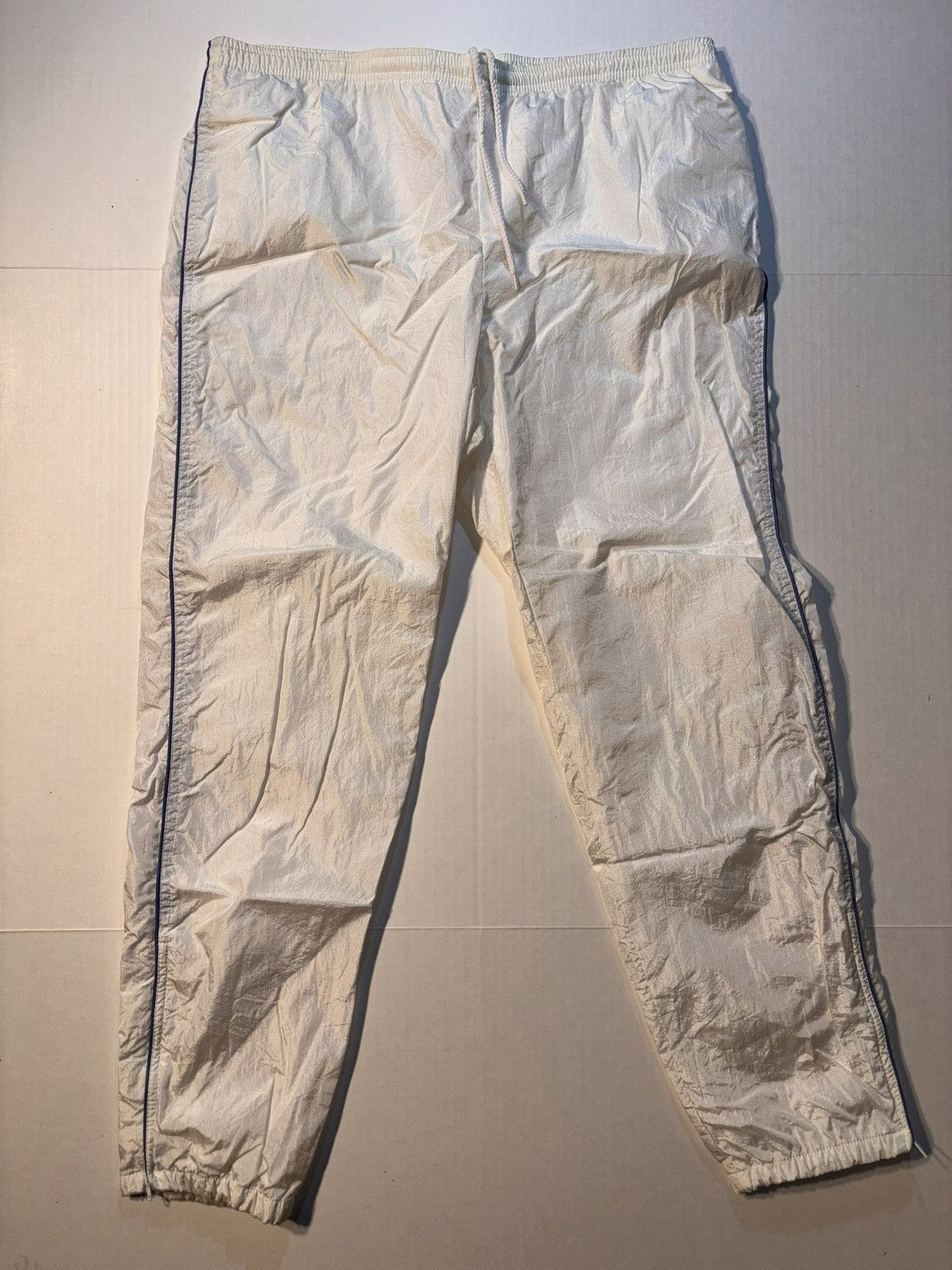 Nike Vtg Nike 90s USA White Tennis Windbreaker Nylon Track Pants Size US 27 - 1 Thumbnail