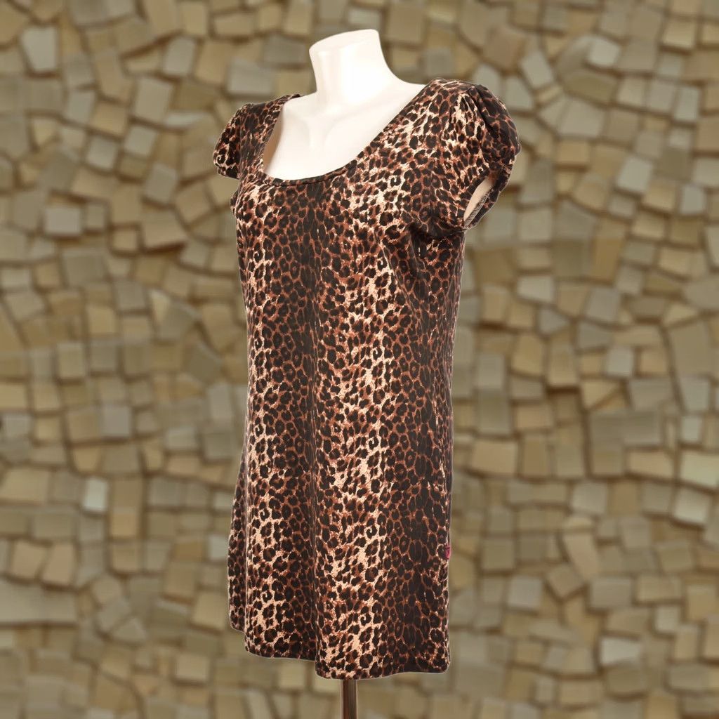 Tripp NYC Tripp NYC Daang Goodman Leopard Leo Mini Dress Made in USA Size L Brown Mini Dress Womens L Leopard Leo 90s Inspired Size L / US 10 / IT 46 - 1 Thumbnail