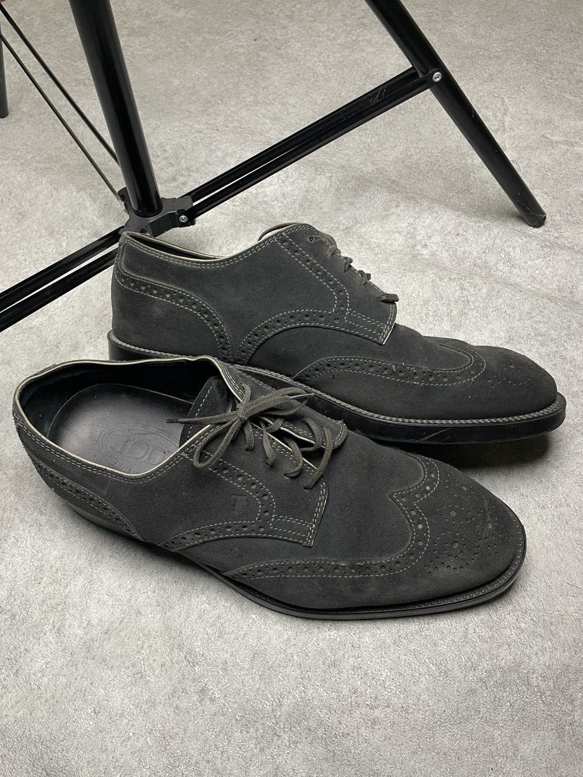 Tod's Tod’s Italy Suede Brogues Men’s Shoes Boots Size US 8.5 / EU 41-42 - 12 Thumbnail