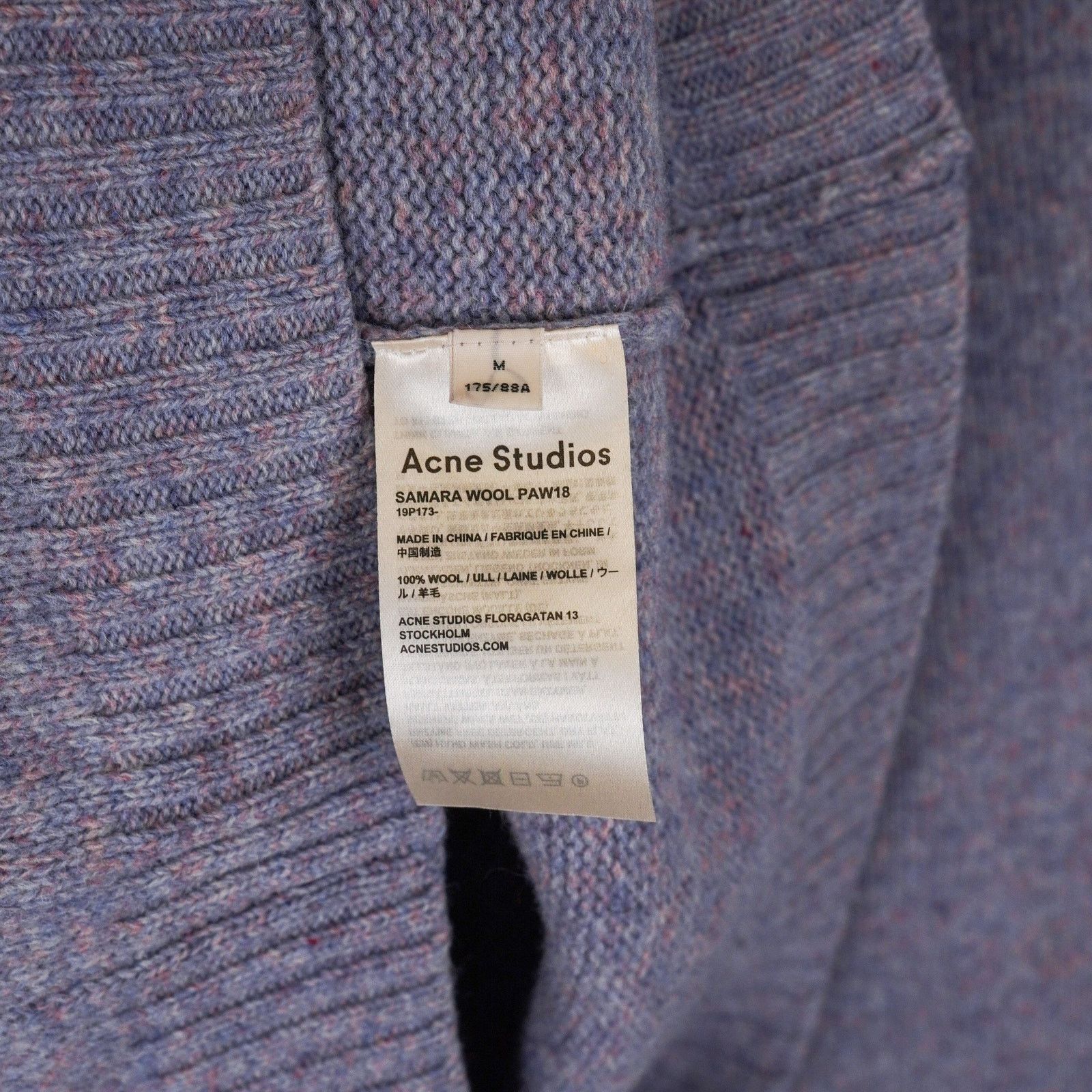 Acne Studios Acne studios paw18 blue wool knit crewneck jumper sweater Size M / US 6-8 / IT 42-44 - 7 Thumbnail
