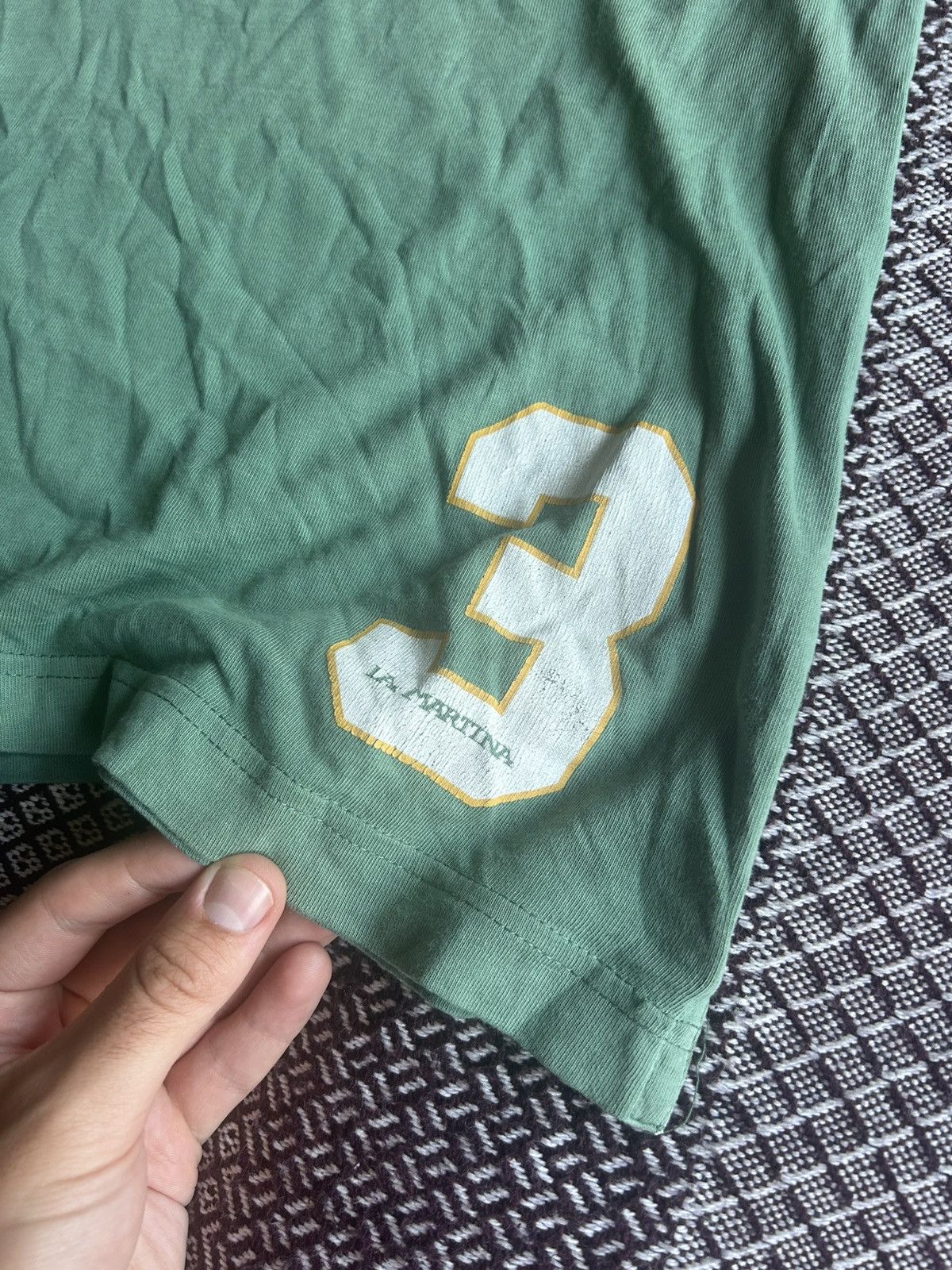 Vintage La Martina Vintage Polo T-shirt Big Logo Thrashed Condition Size US XL / EU 56 / 4 - 4 Thumbnail