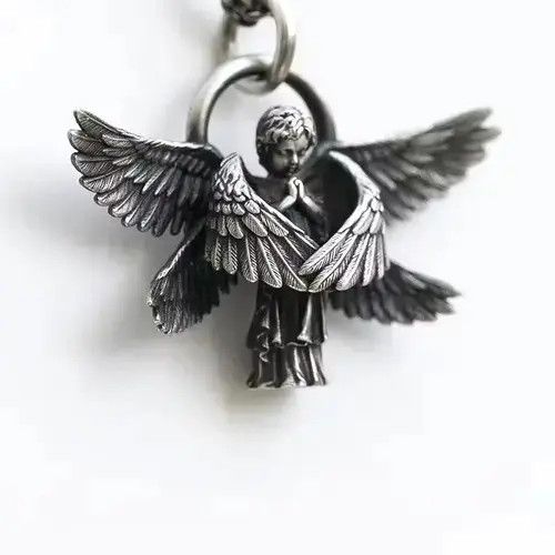 Jewelry Prayer Angel Pendant Necklace Size ONE SIZE - 4 Thumbnail