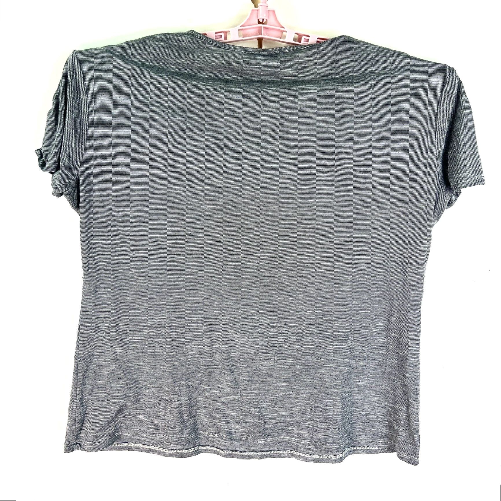 Vintage Kokoon Women's Relaxed-Fit Short-Sleeve Scoop Neck Swing Top L Gray Shirt Women Swing Top, Kokoon, Size L, Gray, 80s 90s Theme Size L / US 10 / IT 46 - 6 Thumbnail