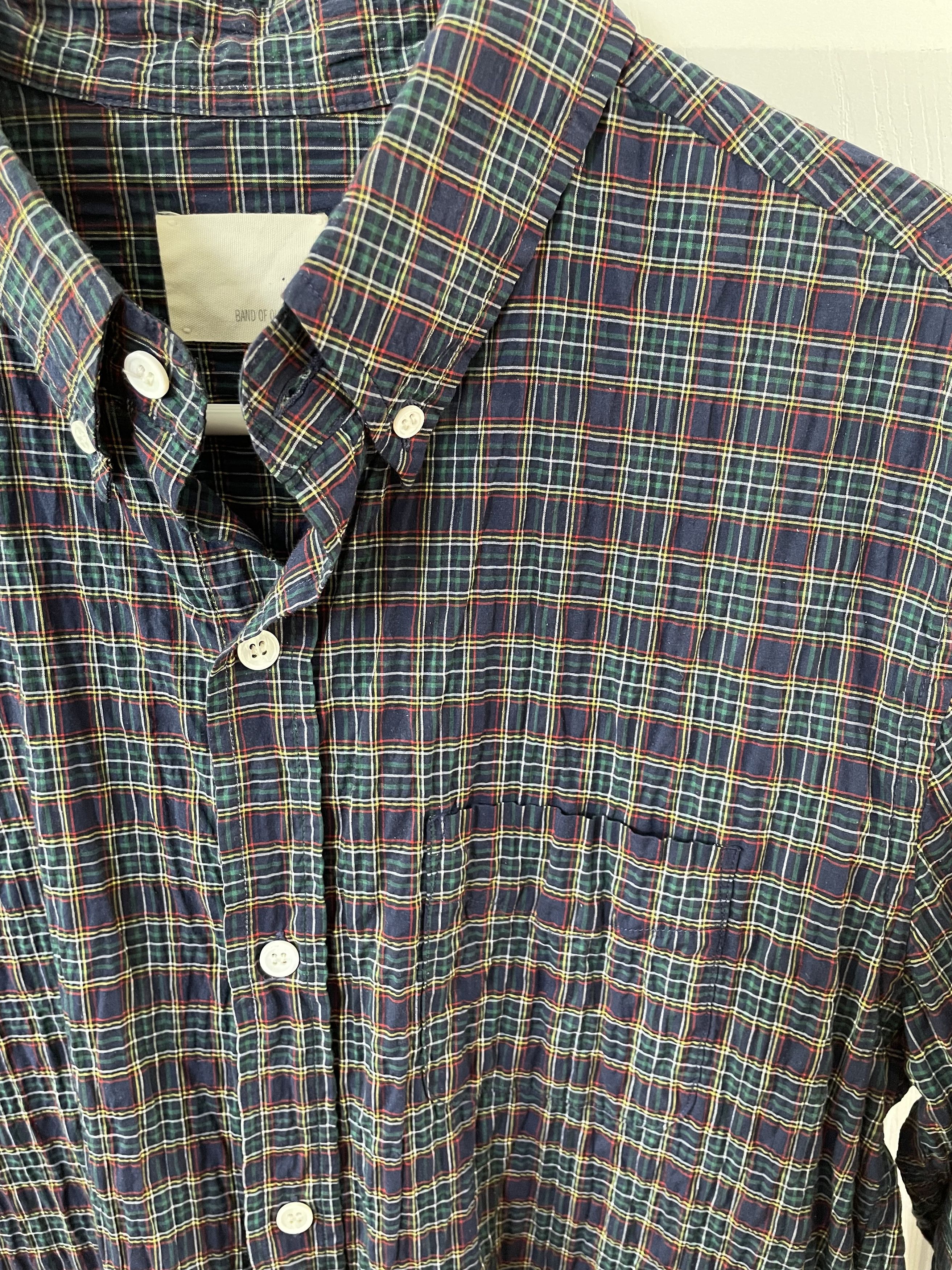 Band Of Outsiders Band of Outsiders plaid shirt oxford stretch fabric Size US S / EU 44-46 / 1 - 2 Thumbnail