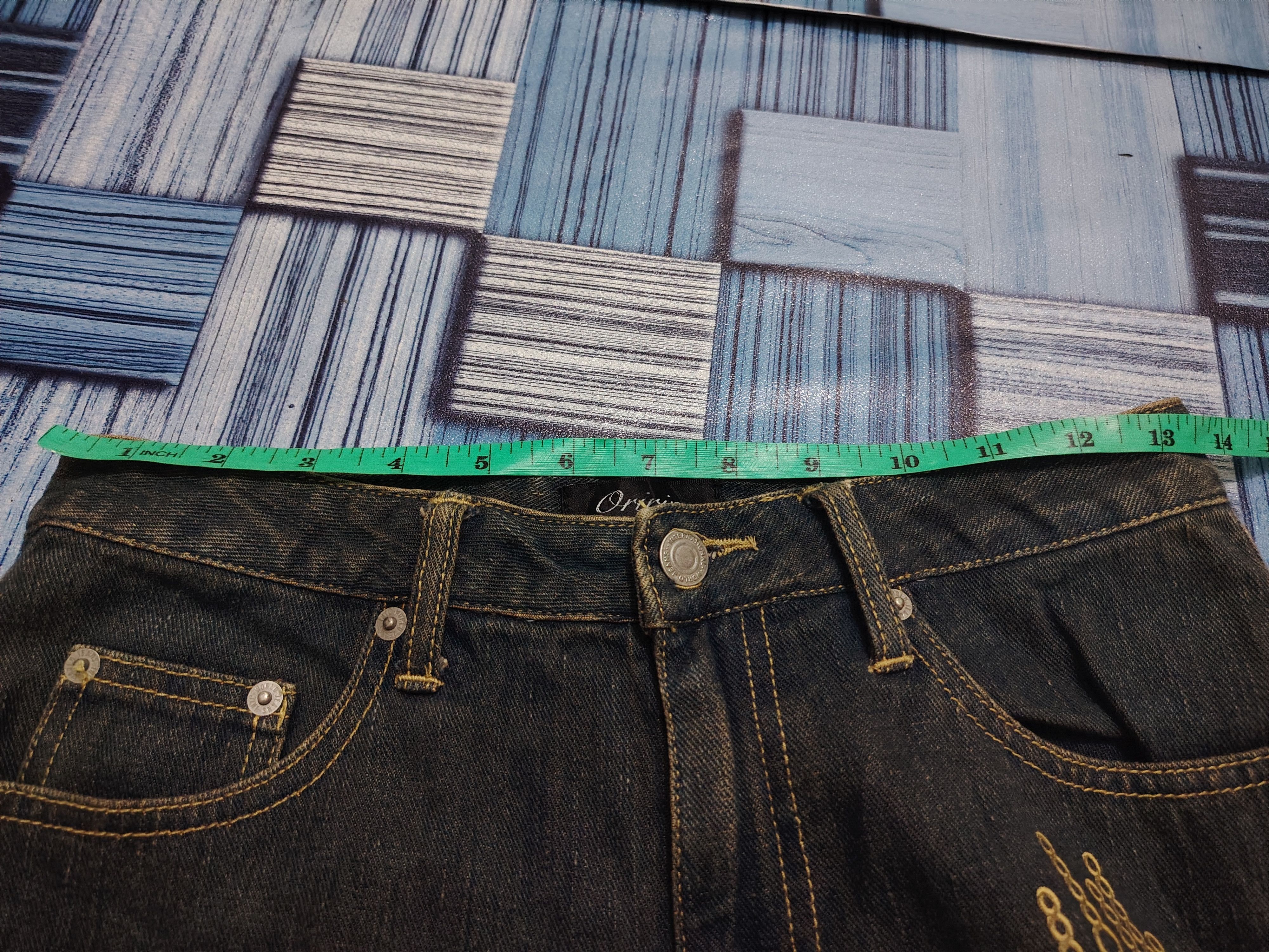 Le Grande Bleu (L.G.B.) 💥Rare design💥 Oririn Japan Bootcut Flared Jeans Size 26" / US 2 / IT 38 - 18 Thumbnail