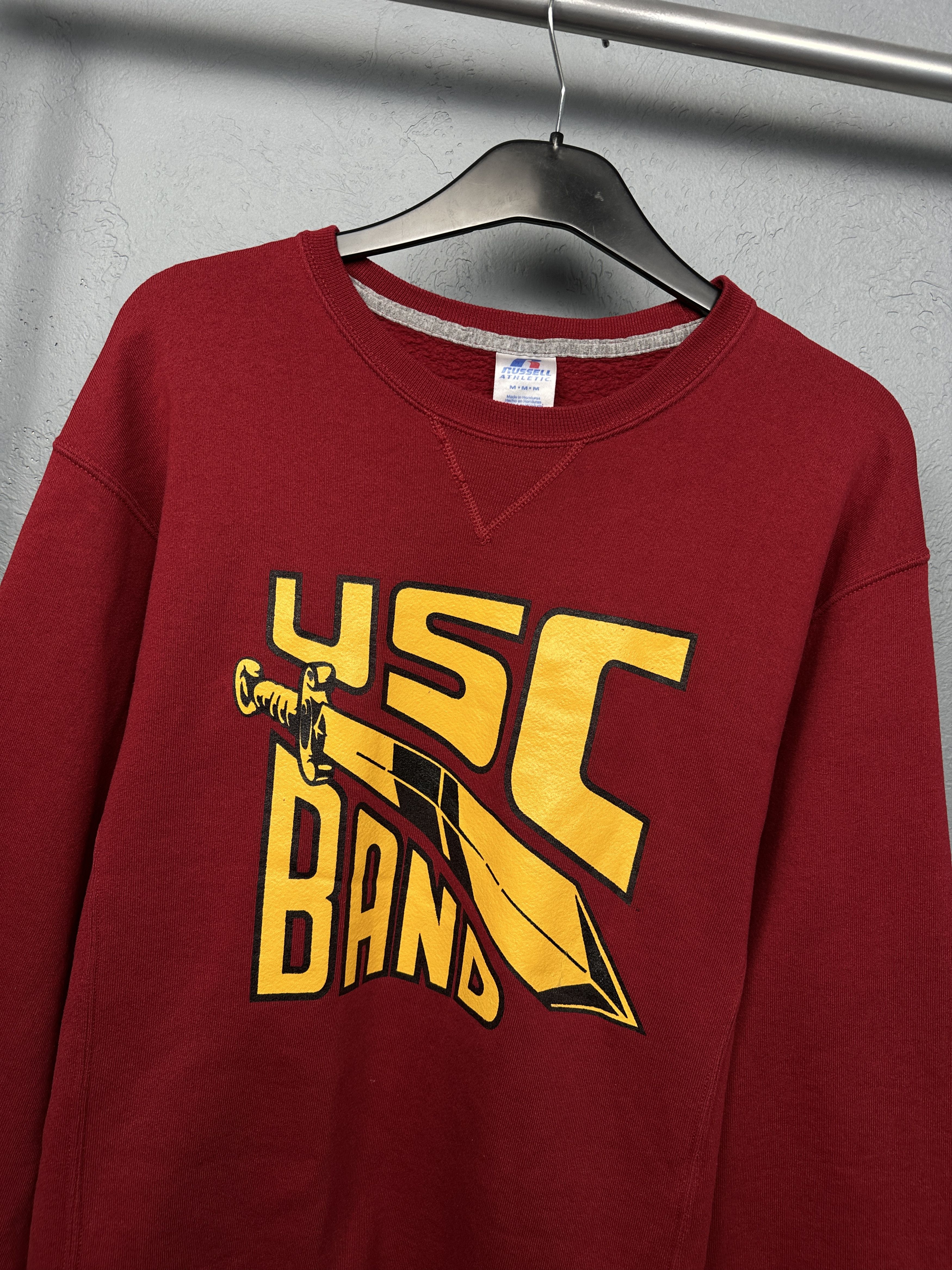 Russell Athletic USC Band Russell Athletic 90s Vintage Mens Sweatshirt Size US M / EU 48-50 / 2 - 2 Thumbnail