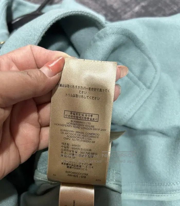 Burberry Burberry Women's Winter Blue Cashmere Coat. Size L / US 10 / IT 46 - 7 Thumbnail