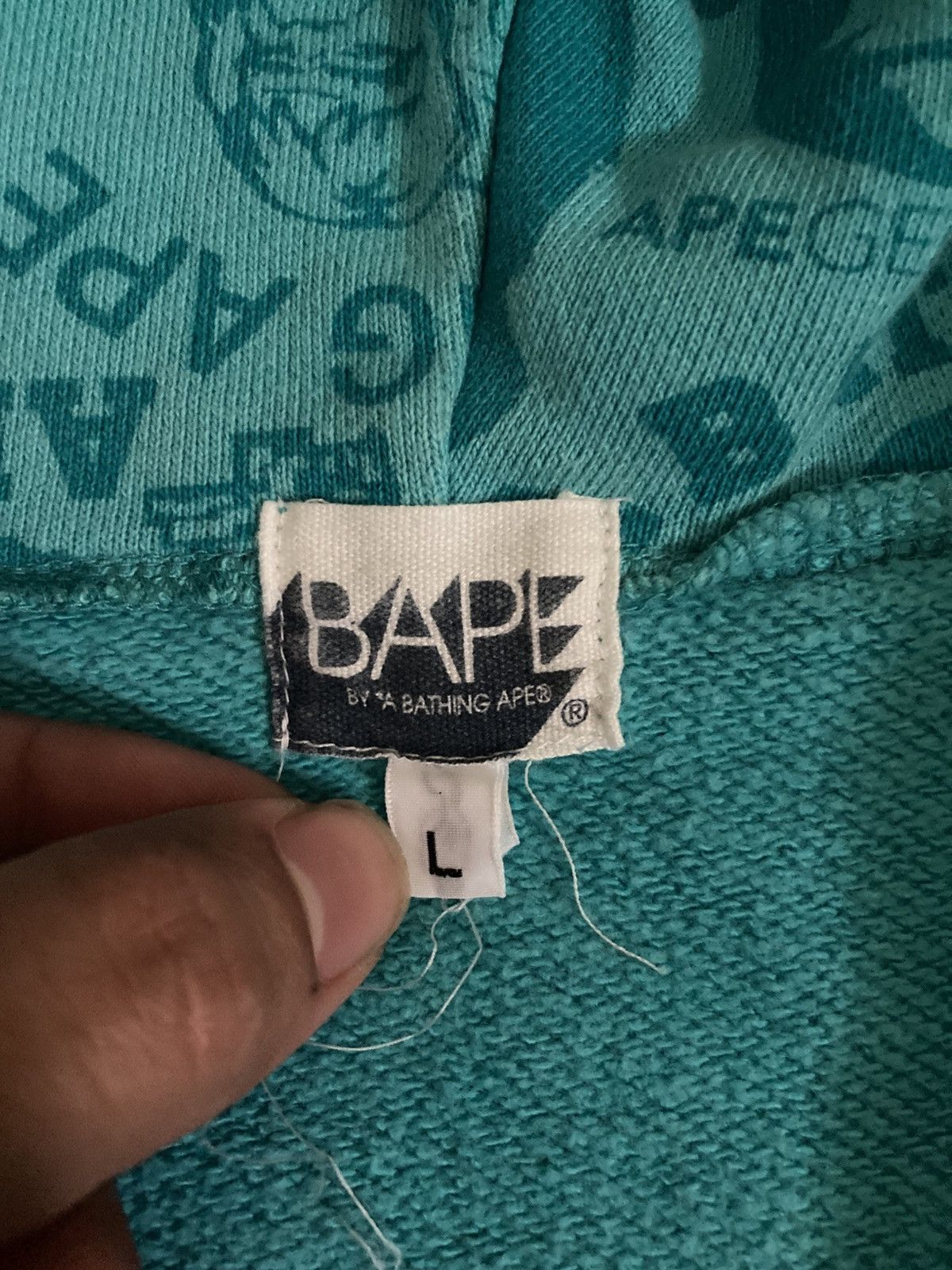 Bape 2008 Bape Full Zip Hoodie Teal Logo Mania Camo Blue OG Nigo Size US L / EU 52-54 / 3 - 8 Thumbnail