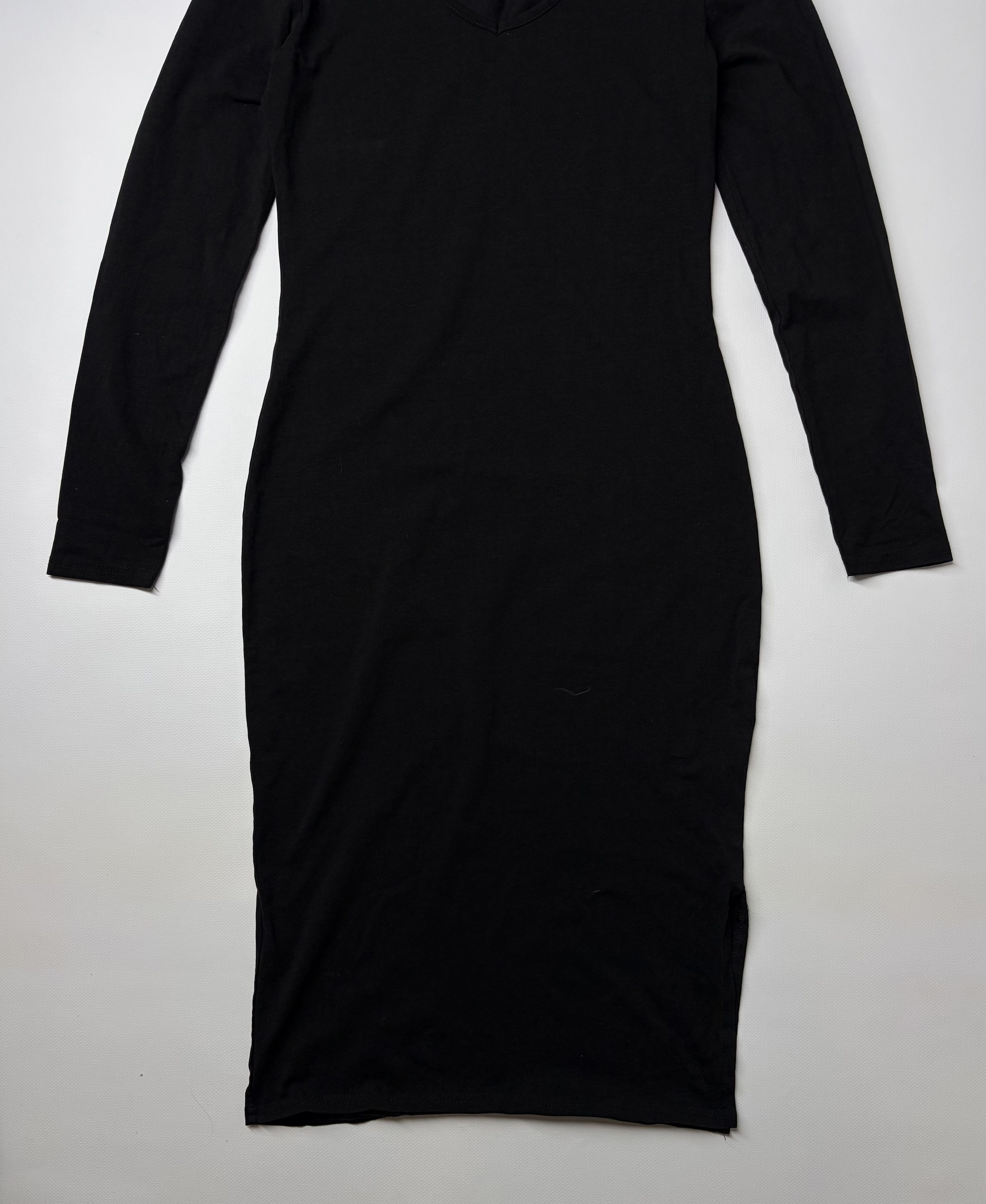 Vintage Vintage Black Midi Dress Size M / US 6-8 / IT 42-44 - 3 Thumbnail