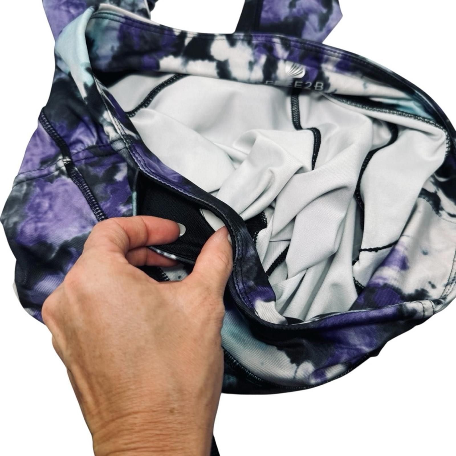 Free Country Free Country Women's Abstract Leggings - Blue and Purple Size 32" / US 10 / IT 46 - 9 Thumbnail