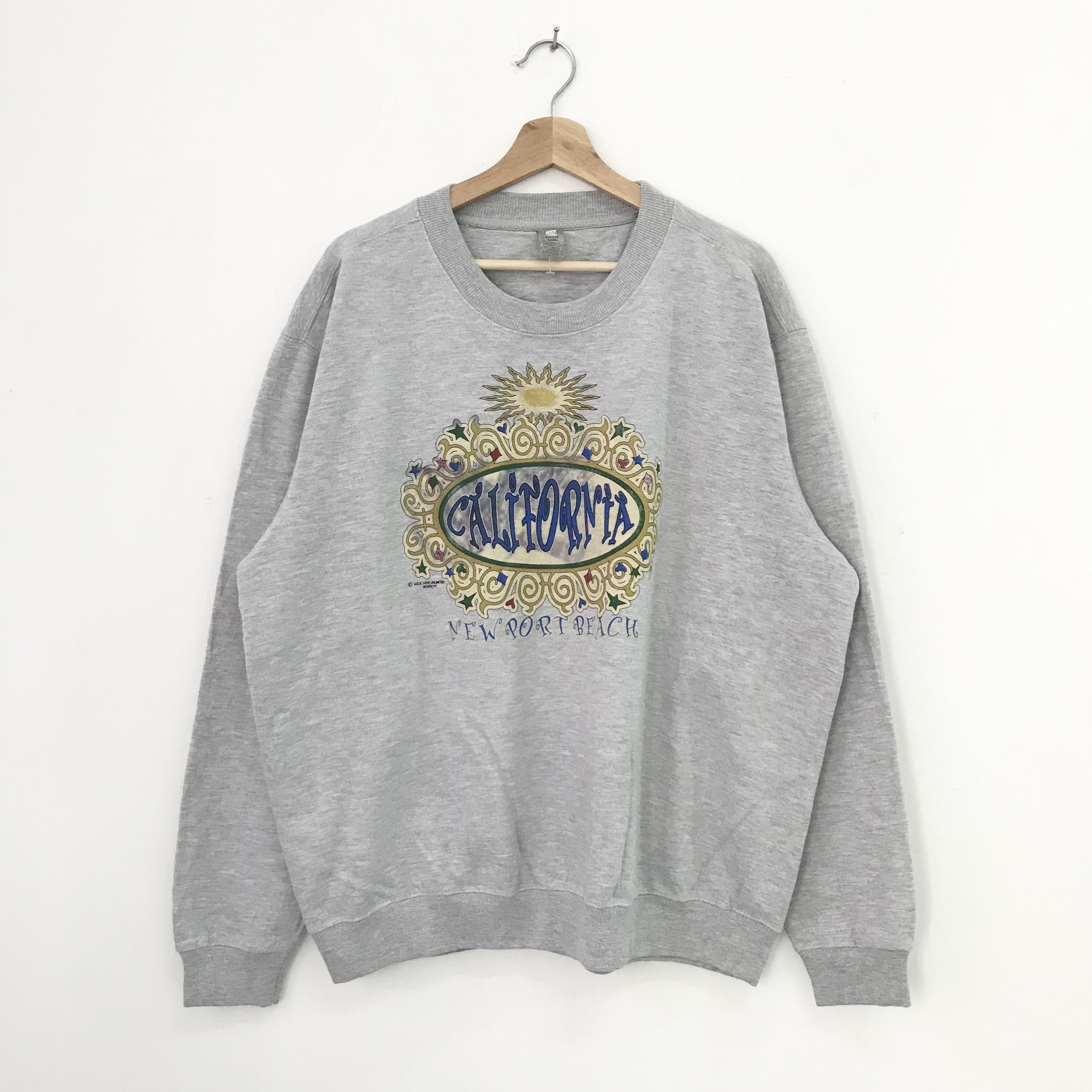 California Republic Vintage Newport Beach Gray Sweatshirt - 458 Size US XL / EU 56 / 4 - 1 Thumbnail