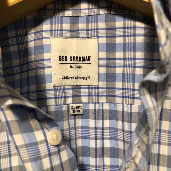 Ben Sherman Ben Sherman men's cotton casual shirt size: 15.5/32-33 Size US M / EU 48-50 / 2 - 4 Thumbnail