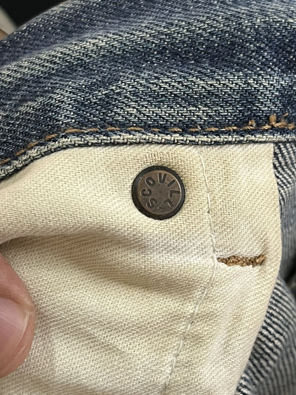 Japanese Brand × Le Grande Bleu (L.G.B.) × Warehouse Vintage Unique Clothing Warehouse Selvedge Mudwash Denim Size US 33 - 11 Thumbnail