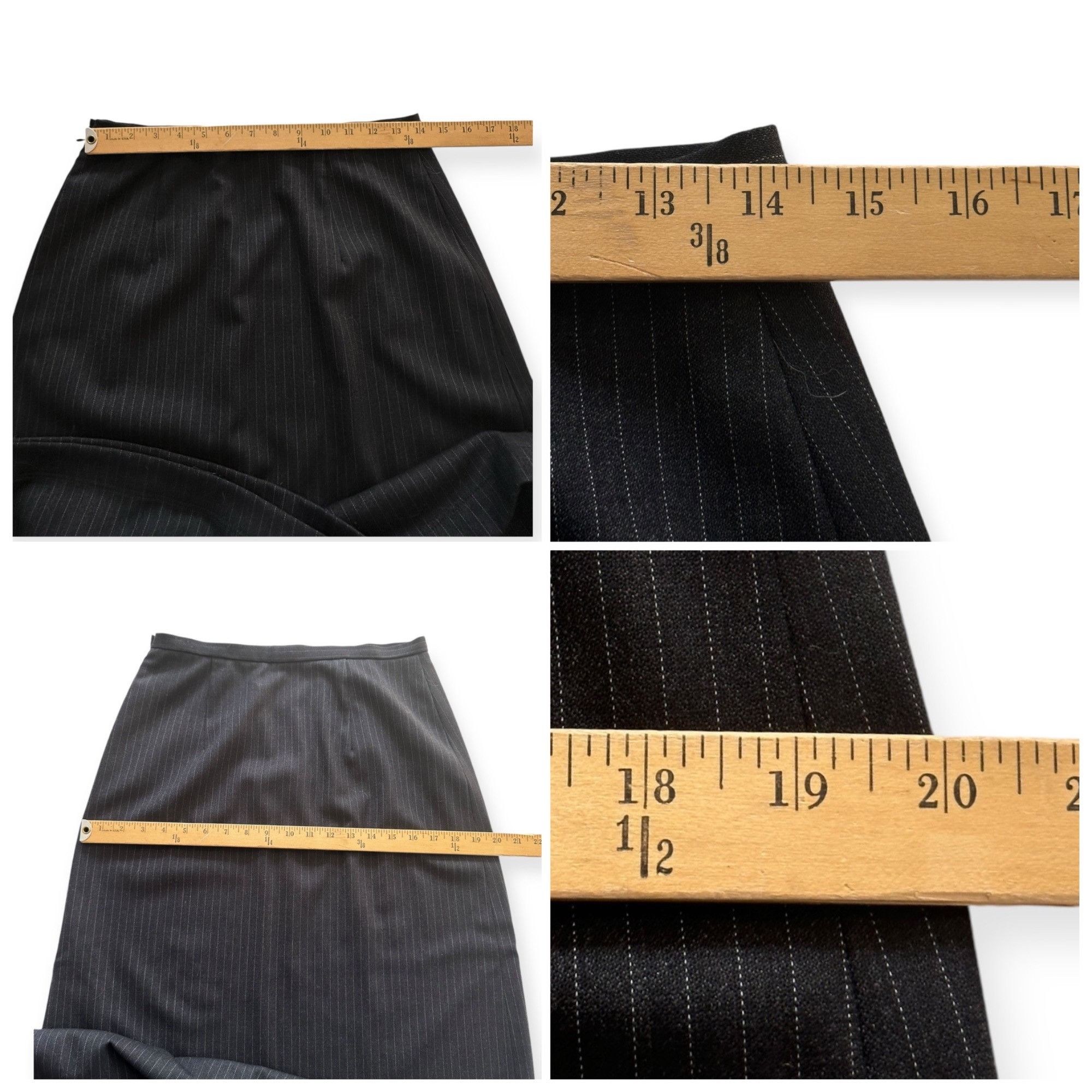 Alberta Ferretti Philosophy di Alberta Ferretti Maxi Pin Stripe Wool Skirt Size 30" / US 8 / IT 44 - 10 Thumbnail
