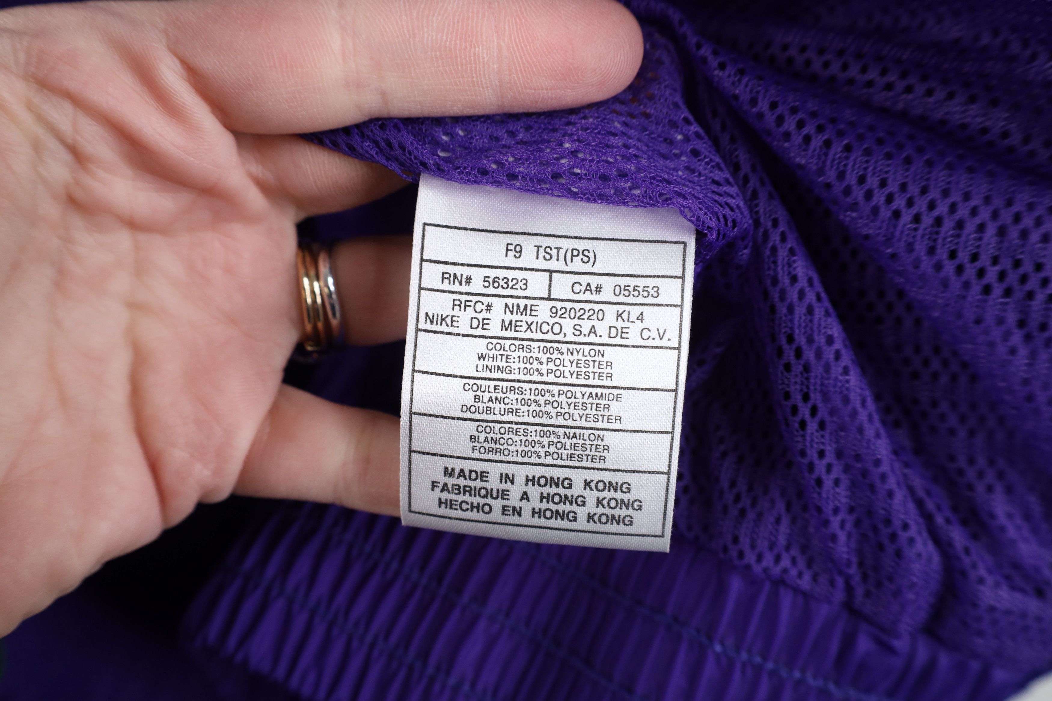 Nike Vintage Nike Scott Mini Swoosh Windbreaker Jacket Purple Size US M / EU 48-50 / 2 - 11 Thumbnail