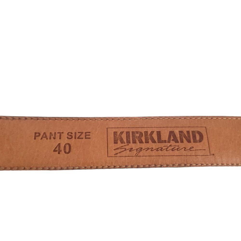 Kirkland Signature Kirkland Men's Leather Belt 40" Size ONE SIZE - 8 Thumbnail