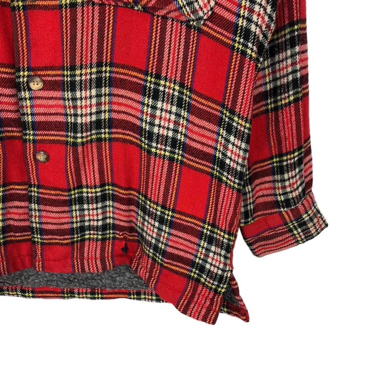 Flannel 🔥 RARE 90’s VINTAGE FLANNEL JACKET MANDOC USA TARTAN DESIGN Size US L / EU 52-54 / 3 - 4 Thumbnail