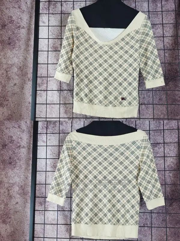 Burberry Burberry Khaki Cotton Short Sleeve T-Shirt. Size M / US 6-8 / IT 42-44 - 3 Thumbnail