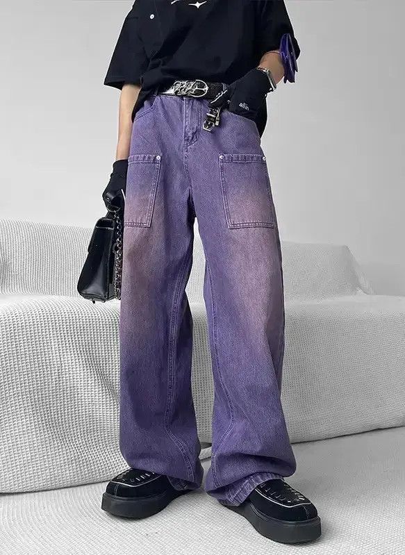 Japanese Brand Streetwear jeans pants punk rock y2k 90’s style Size US 32 / EU 48 - 1 Thumbnail