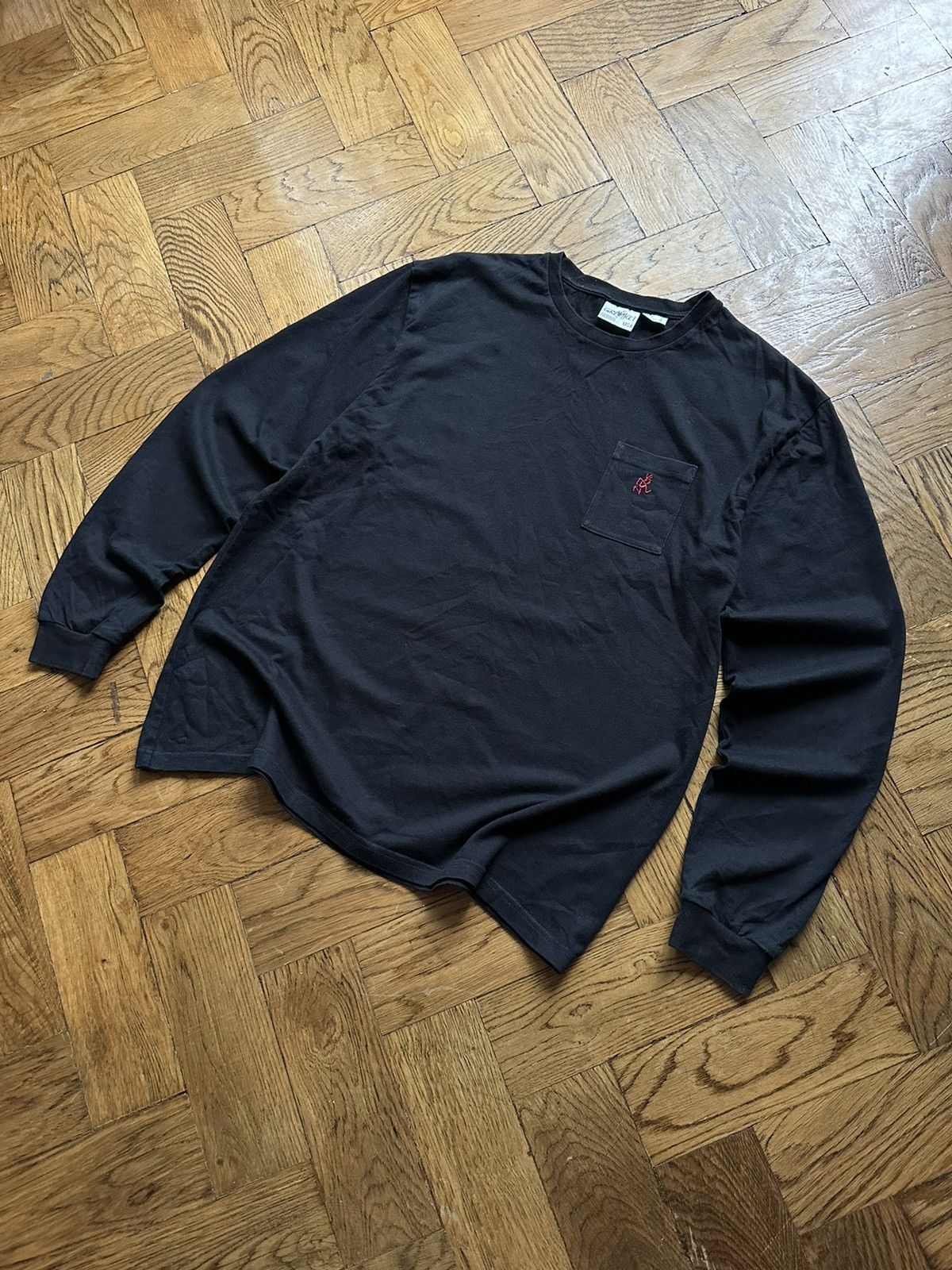 Gramicci USA Outdoor Vintage Black Long Sleeve T Shirt