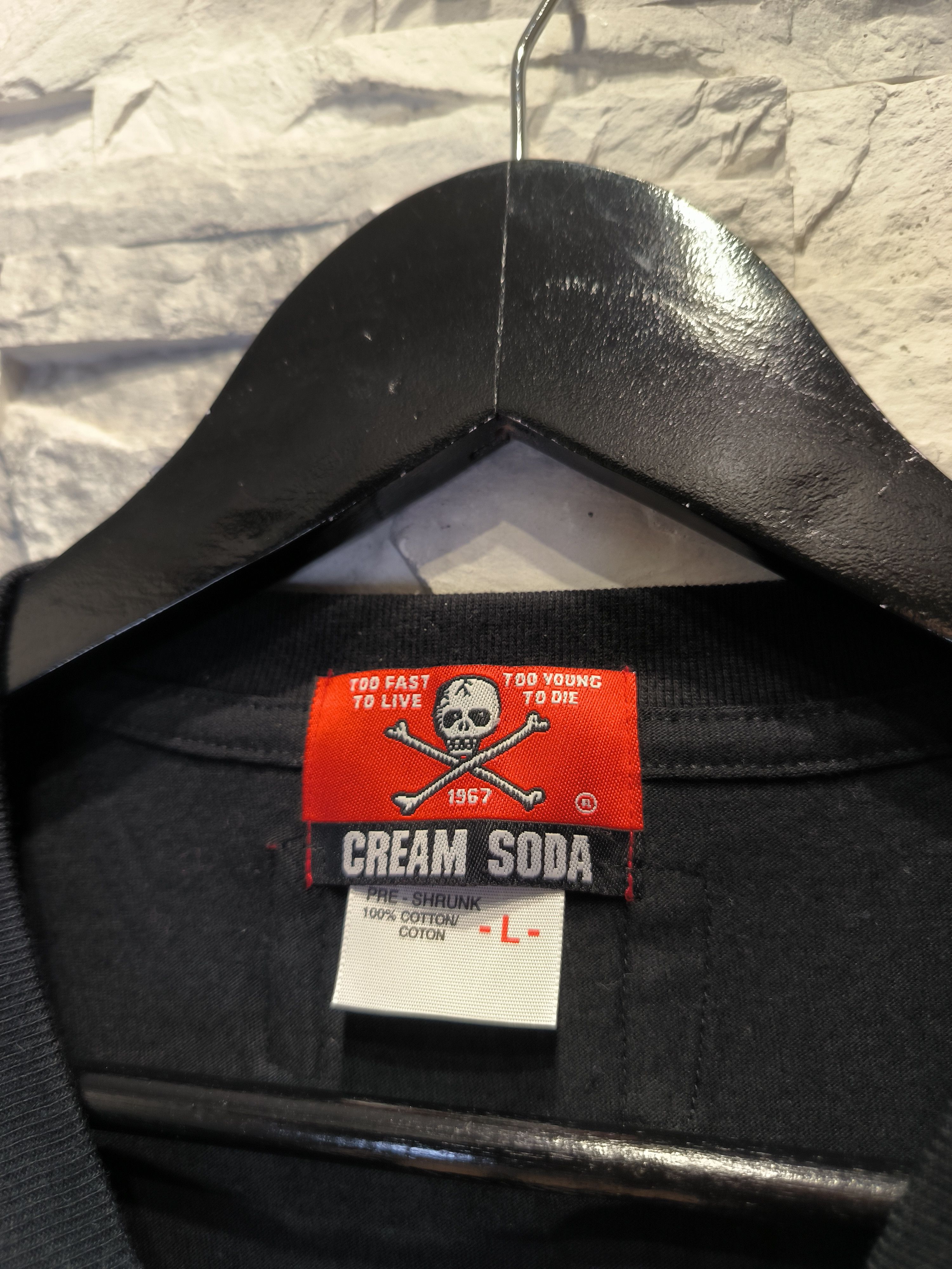 Japanese Brand Cream Soda T-Shirt Print Big Logo Modern Classic Tee Size US L / EU 52-54 / 3 - 6 Thumbnail