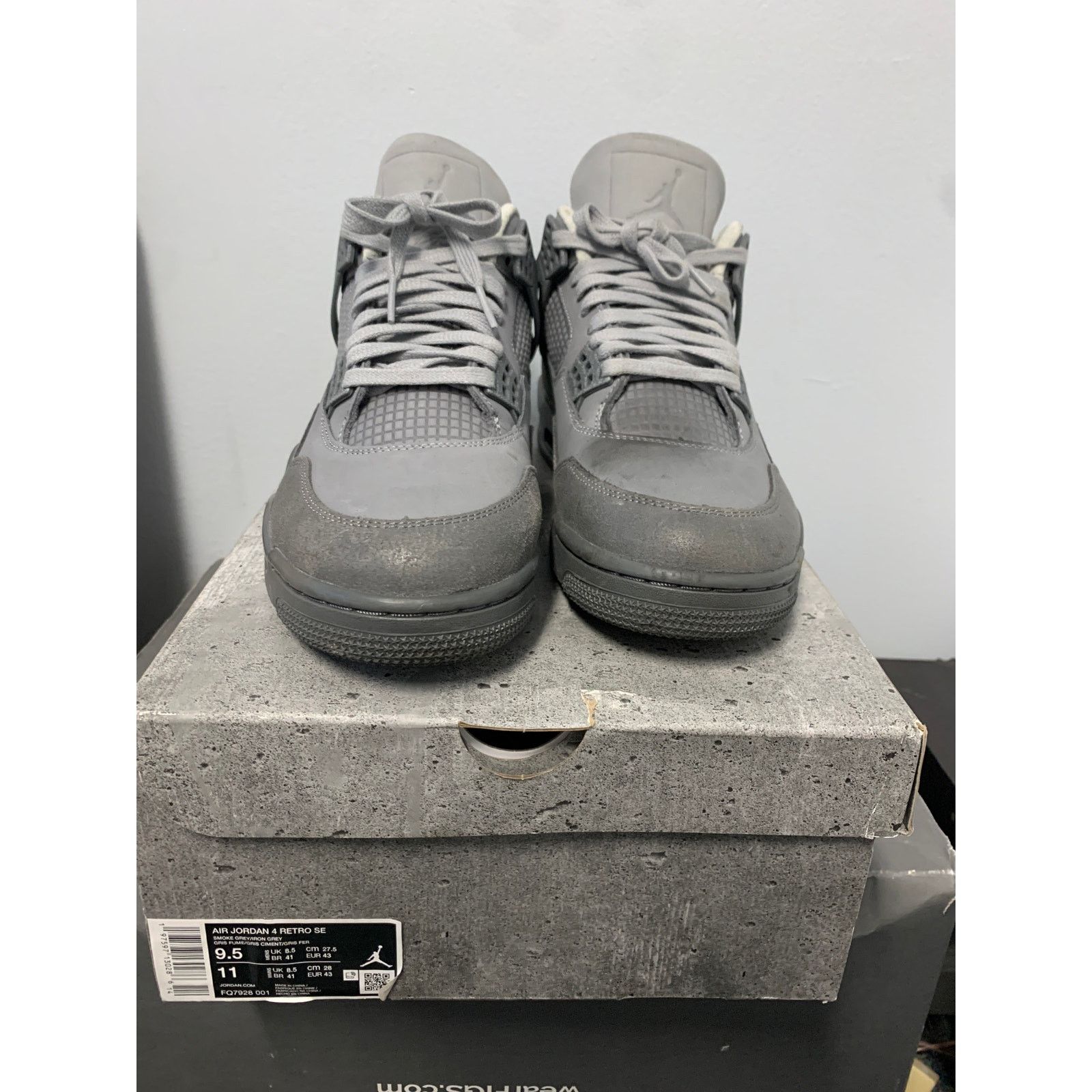 Nike Nike Jordan 4 Retro SE Paris Olympics Wet Cement Size 9.5 Size US 9.5 / EU 42-43 - 2 Thumbnail