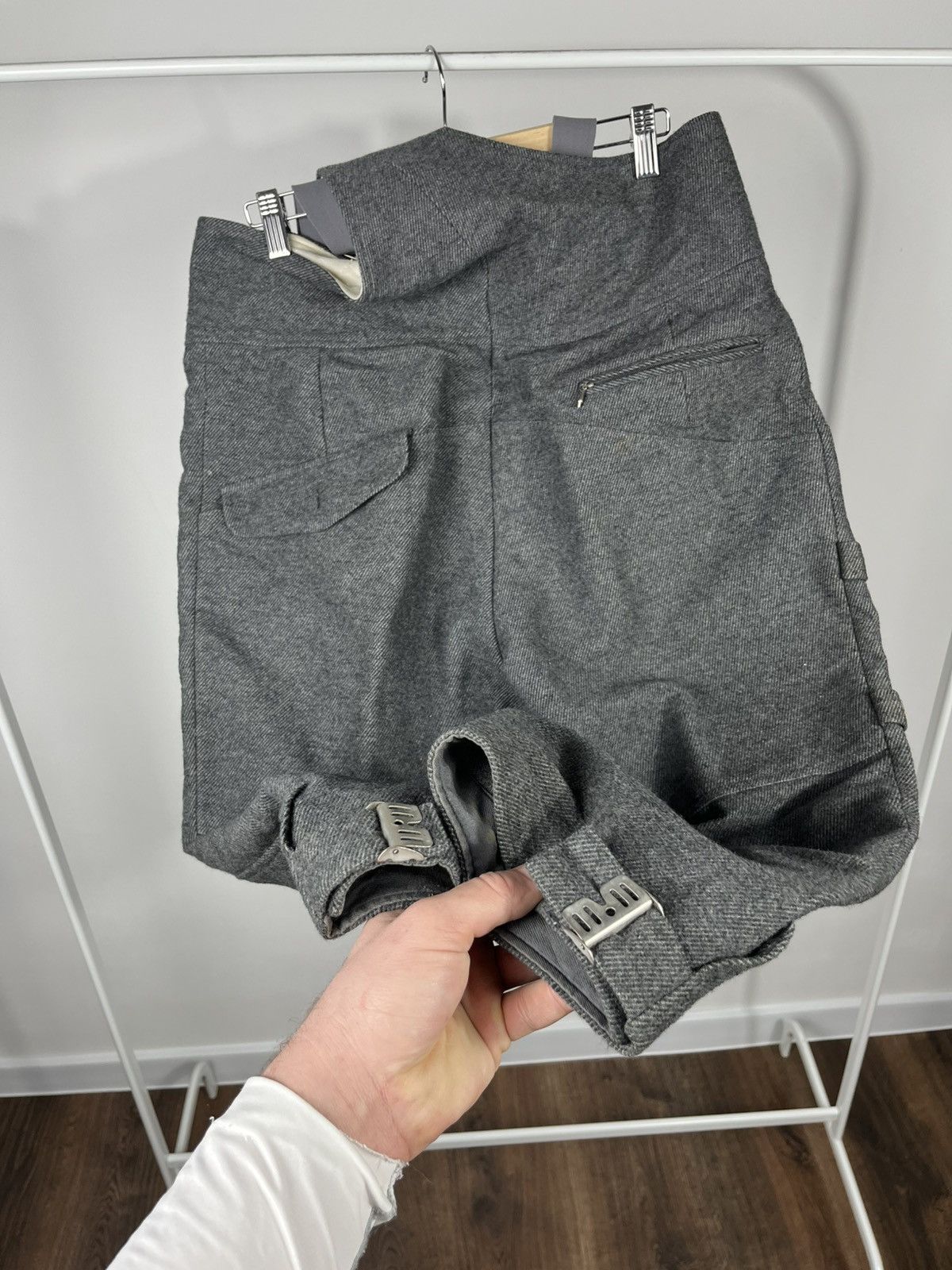 Other Richard Lisch & Co Grey Wool Trousers With Suspenders EU52 Size US 34 / EU 50 - 13 Thumbnail