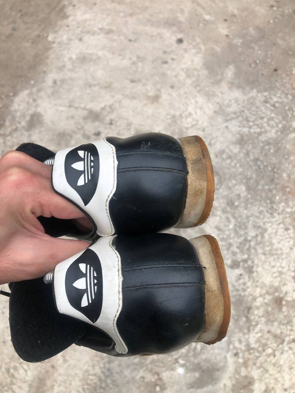 Adidas × Vintage VERY RARE ADIDAS SAMBA LEATHER SHOES Y2K JAPAN STYLE 90s 80s Size US 9.5 / EU 42-43 - 12 Thumbnail