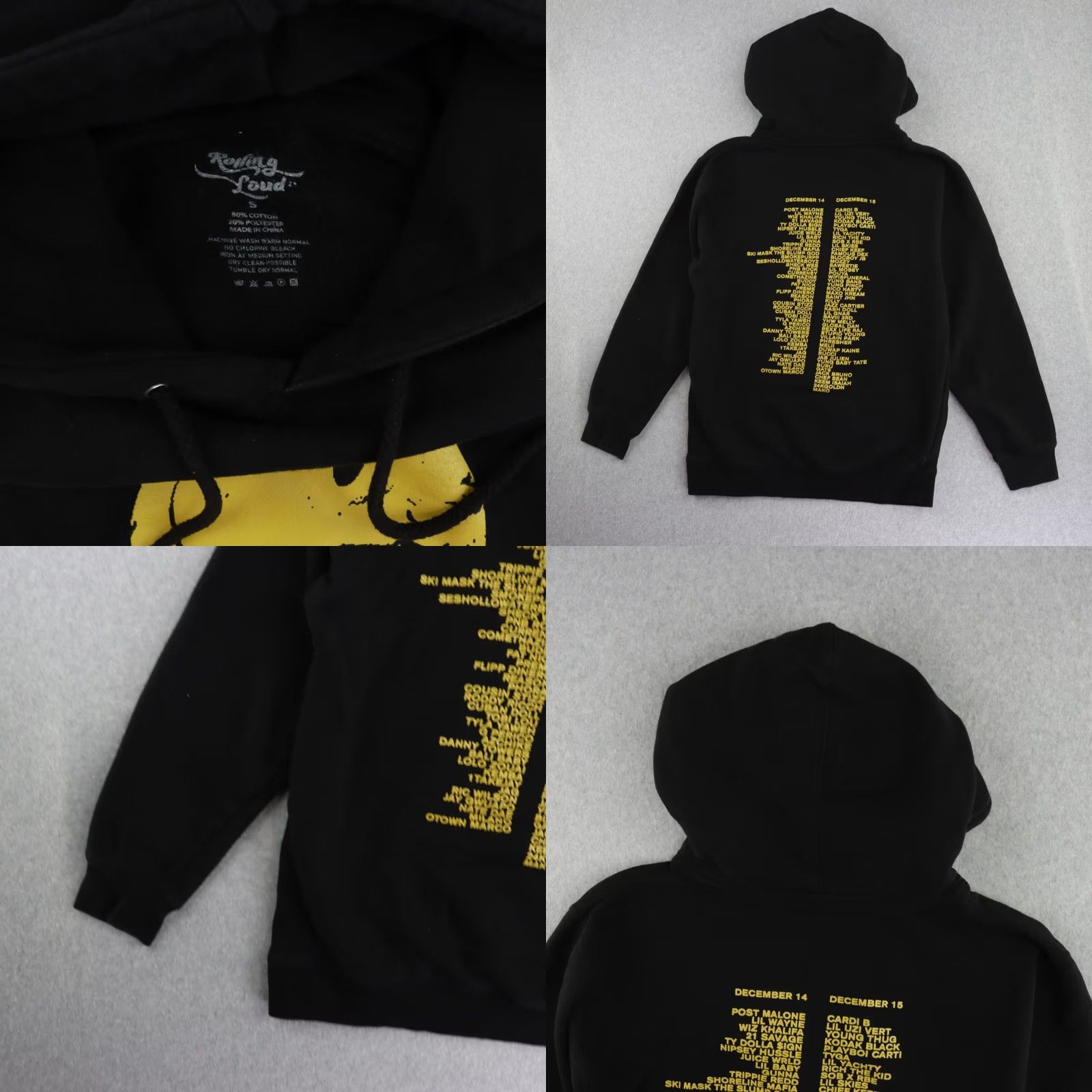 Vintage Rolling Loud Sweatshirt Adult Small Music LA 2018 Festival Rap Hip-Hop Smiley Size US S / EU 44-46 / 1 - 8 Thumbnail