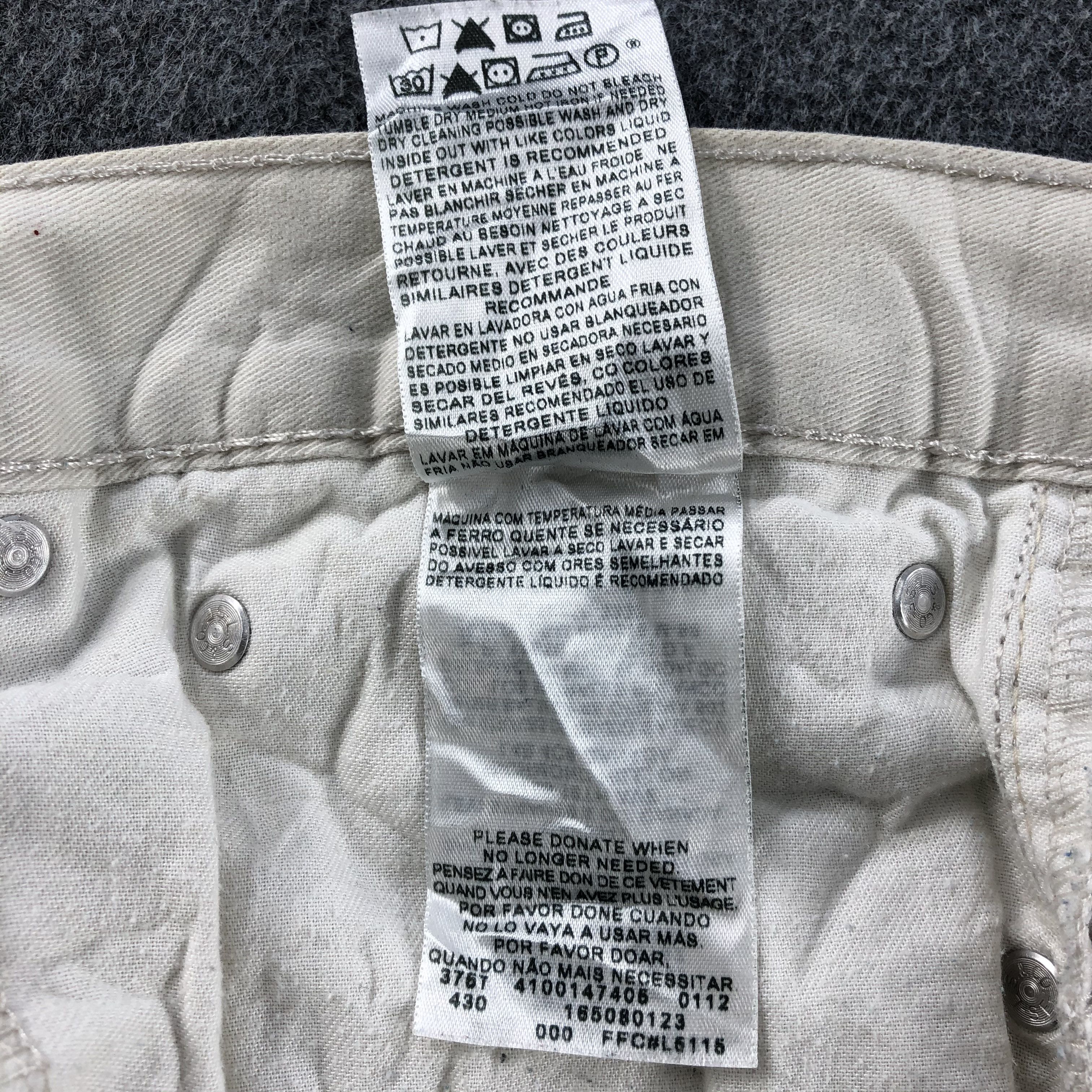 Levi's Vintag Cream Levis 508 Jeans- J1376 Size US 38 / EU 54 - 10 Thumbnail