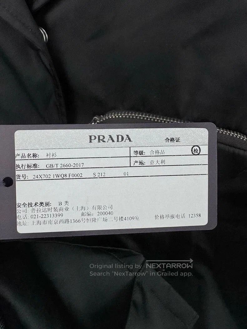 Prada PRADA Nylon Triangle Bag Short. Size US S / EU 44-46 / 1 - 6 Thumbnail