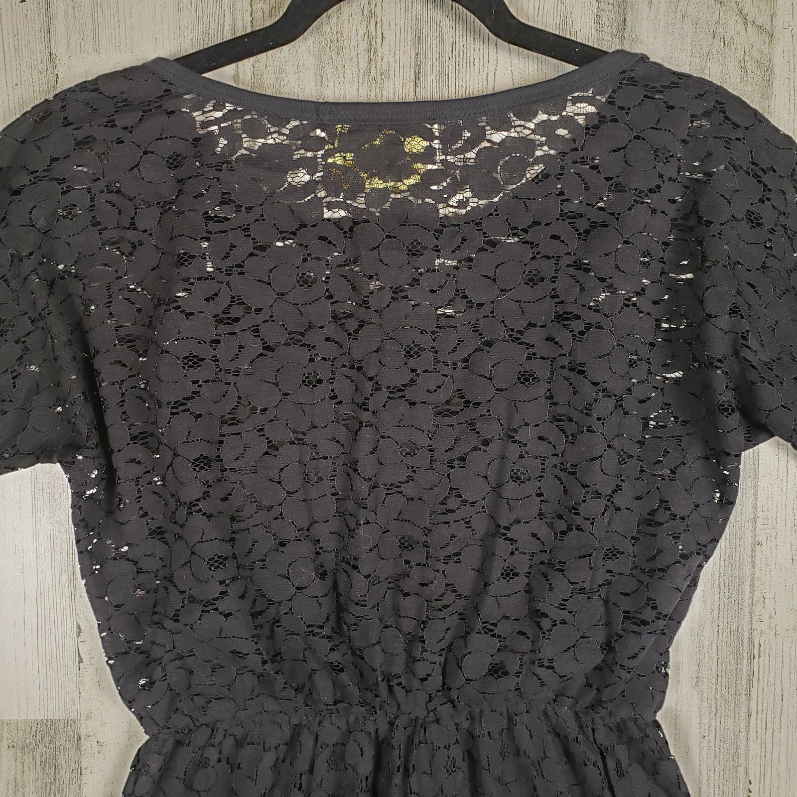 Other Souvenir Edition by Stacy Woo Black Lace 1/2 Sleeve Dress Size ONE SIZE - 11 Thumbnail