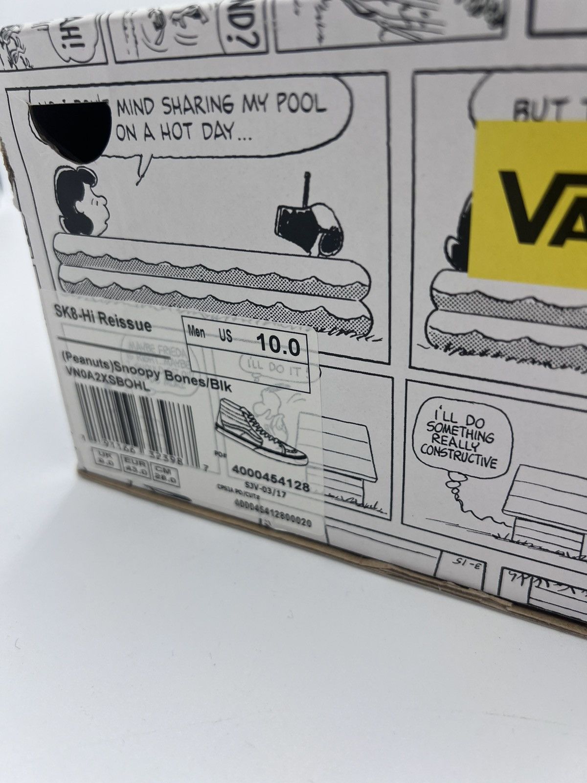 Peanuts × Vans Sk8-Hi Re-Issue Peanuts Snoopy Bones Size US 10 / EU 43 - 11 Thumbnail