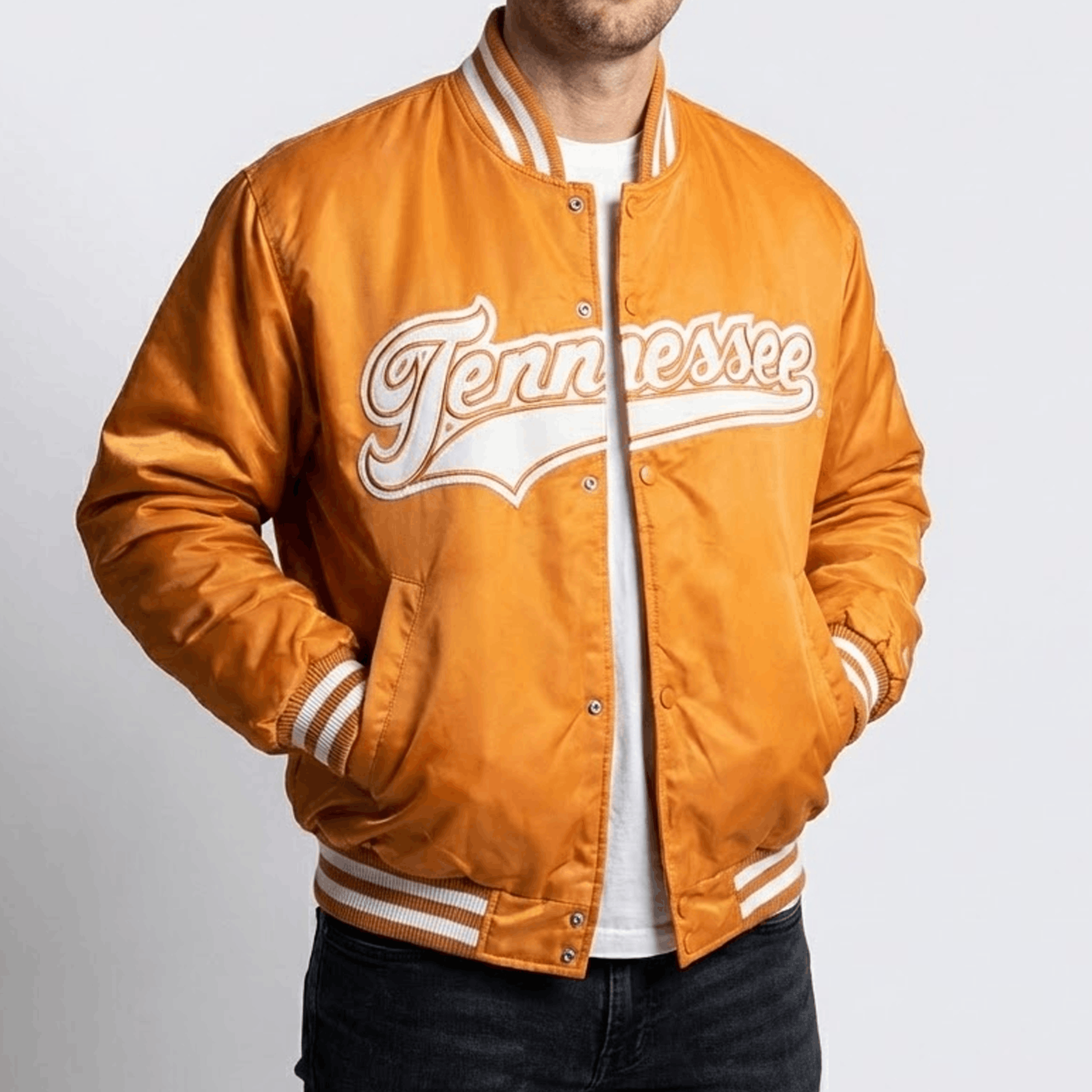 NCAA Tennessee Volunteers Vintage Y2K Starter Style Bomber Jacket Size US M / EU 48-50 / 2 - 4 Thumbnail