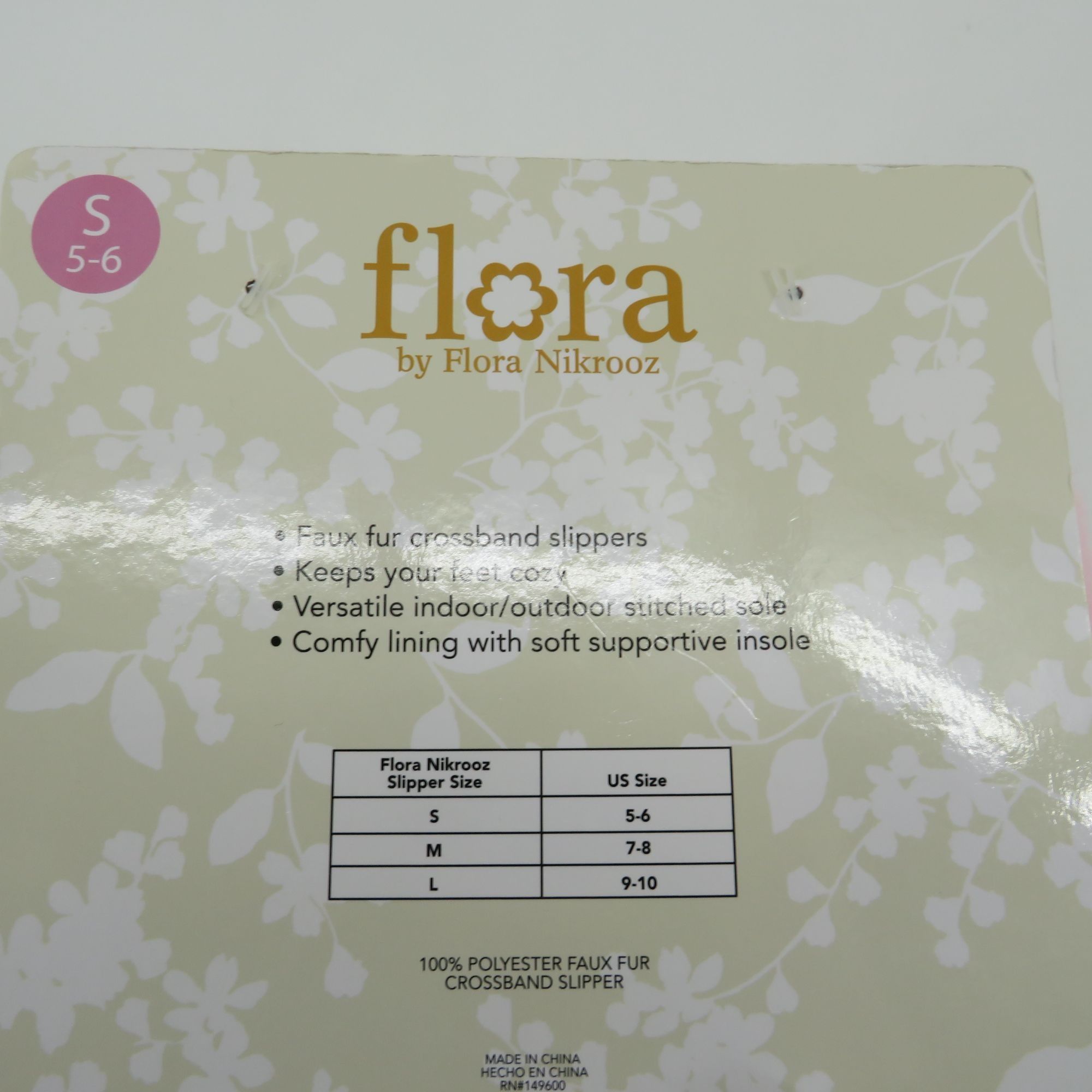 Other Flora By Flora Nikrooz Faux Fur Pink Crossband Womens Slippe Size US 5 / IT 35 - 6 Thumbnail