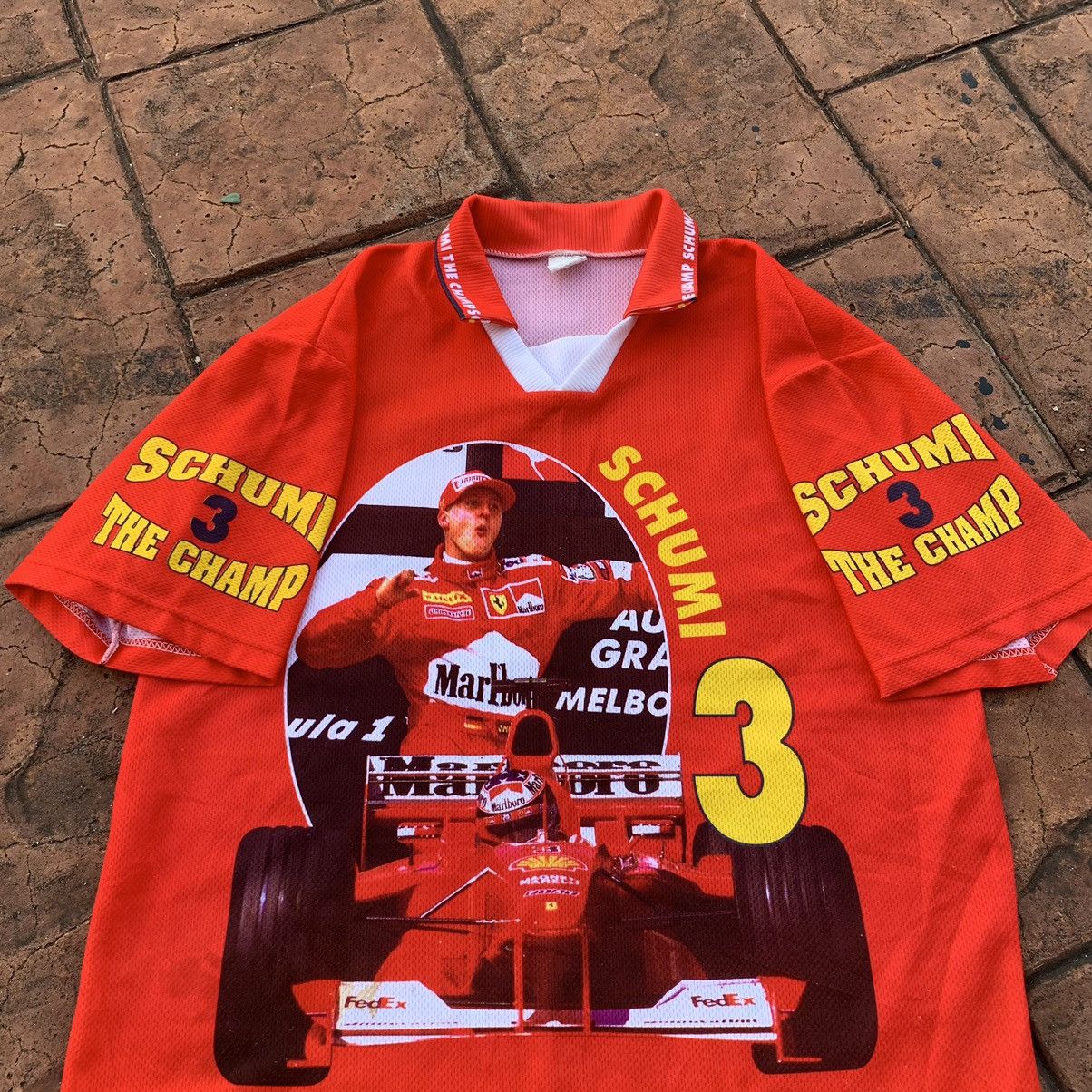 Ferrari Vintage formula one michael schumacher champions Jersey Size US XL / EU 56 / 4 - 9 Thumbnail