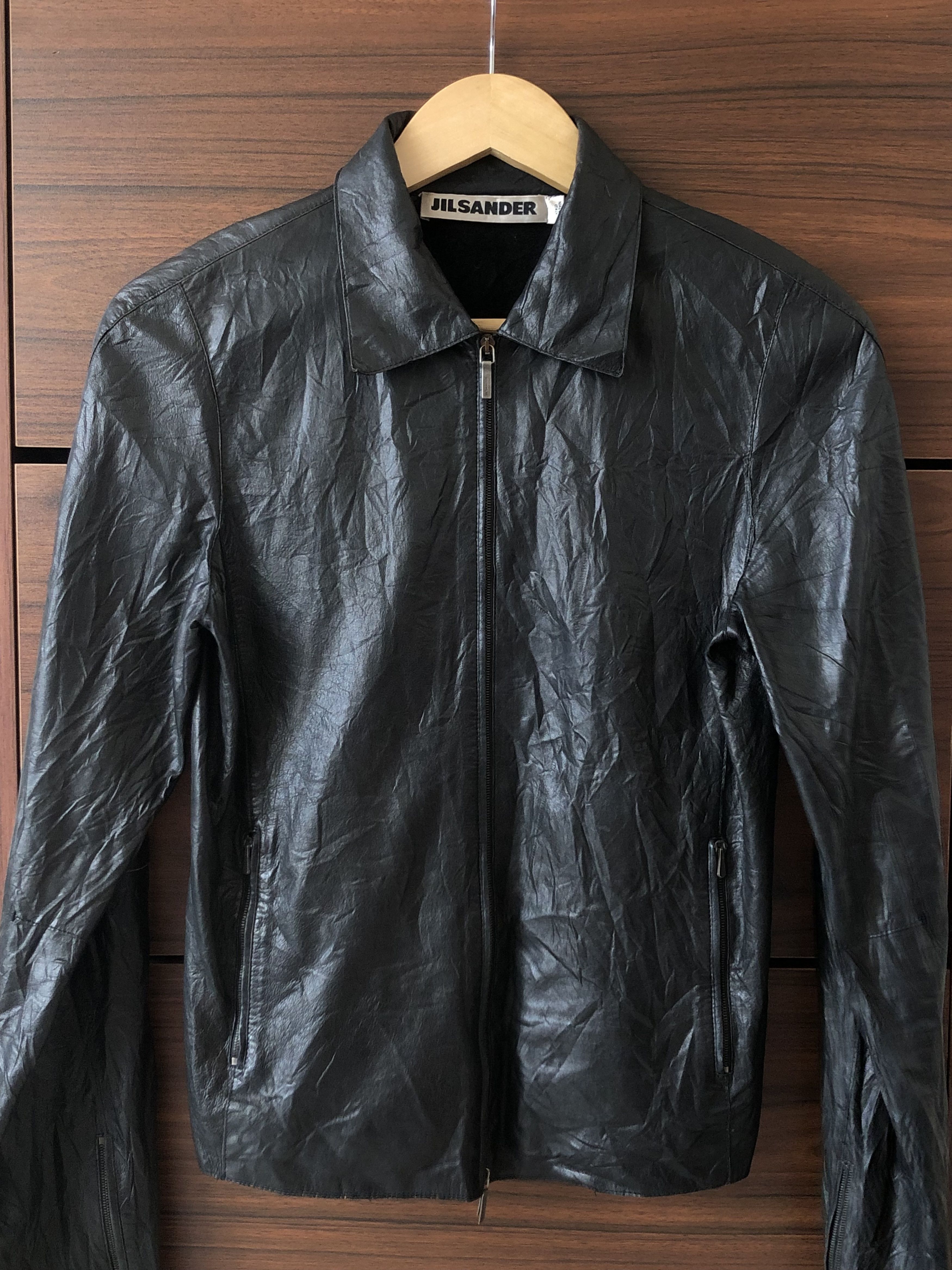 Jil Sander RARE🔥SS06 JIL SANDER BY RAF SIMONS BIKER LAMBSKIN Size S / US 4 / IT 40 - 4 Thumbnail