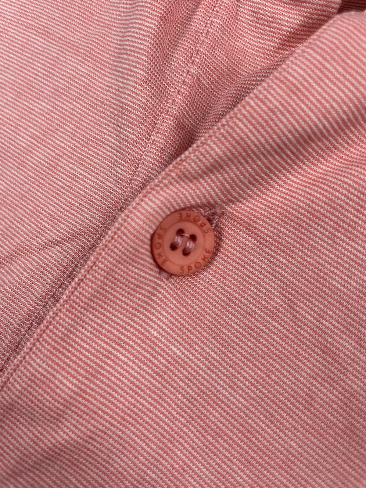 SPOKE Spoke London Polo Shirt Mens Rose Collar Stripes M size Size US M / EU 48-50 / 2 - 6 Thumbnail