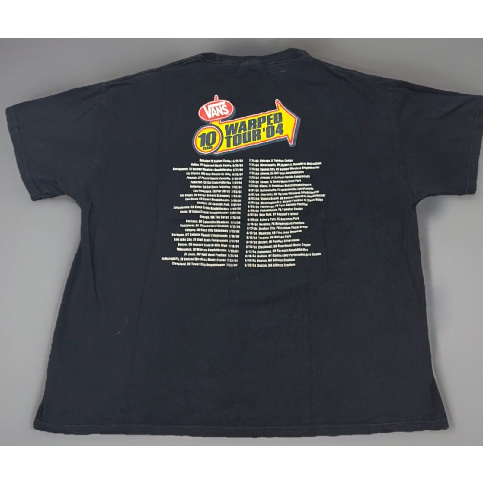 Vans VINTAGE Vans Warped Tour 2004 Punk Rock Music Black Devil Y2K T-Shirt Skater XL Mens Rock Size US XL / EU 56 / 4 - 2 Thumbnail