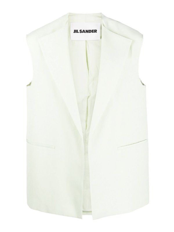 Jil Sander o1y0626 Vest in Light Green Size US M / EU 48-50 / 2 - 1 Thumbnail